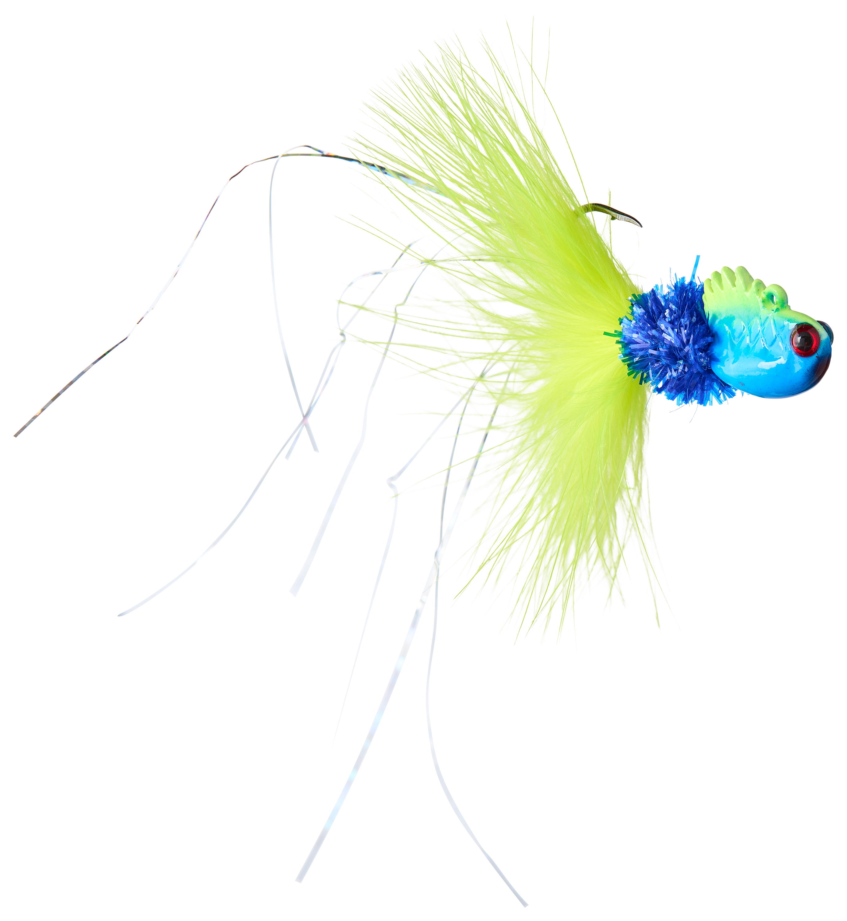 Image of 1Standard Minnow4 Hair Jig - Junebug/Chartreuse - 1/8 oz.