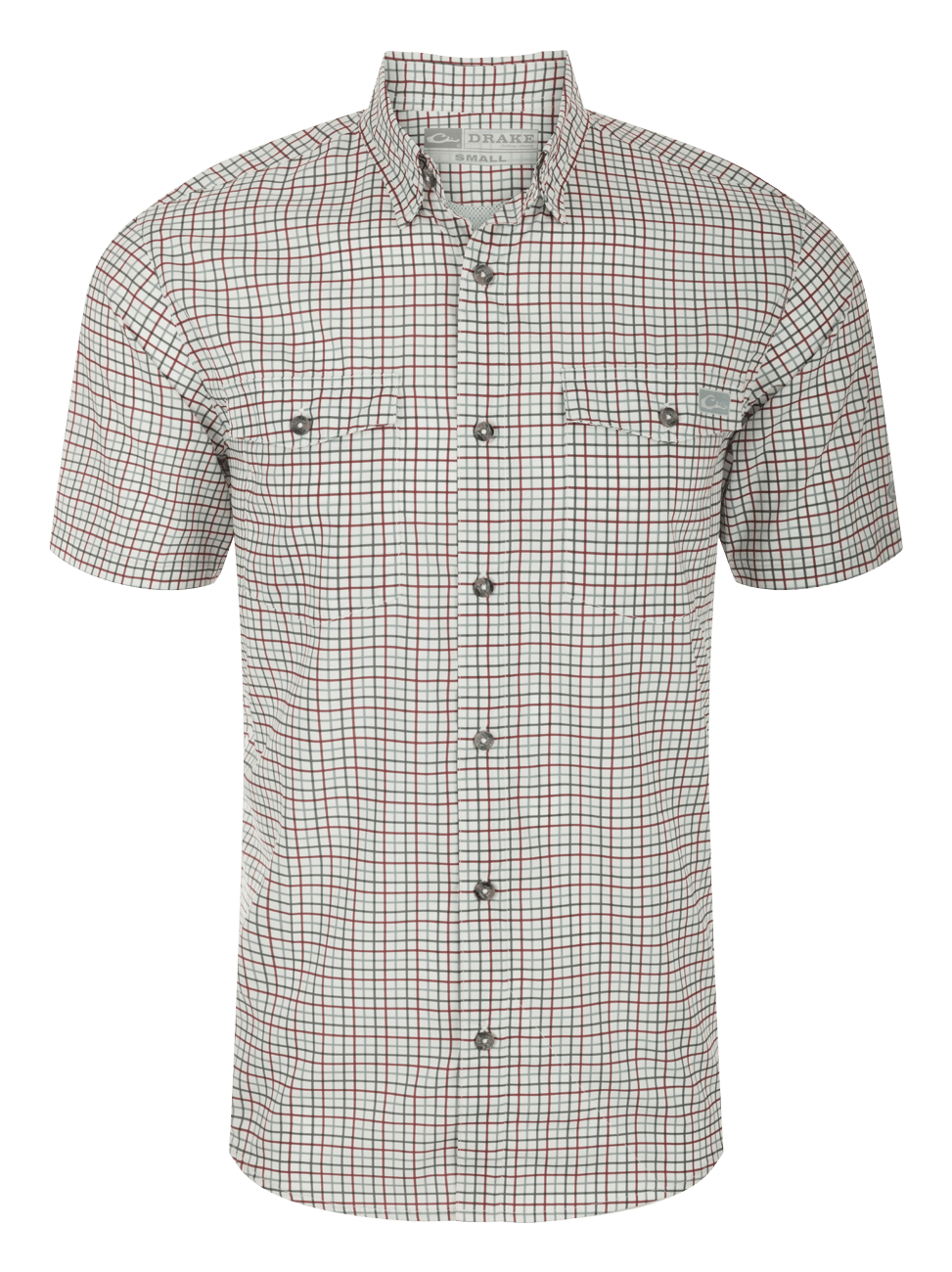 Image of Drake Frat BD Tattersall Short-Sleeve Shirt - Windsor Wine