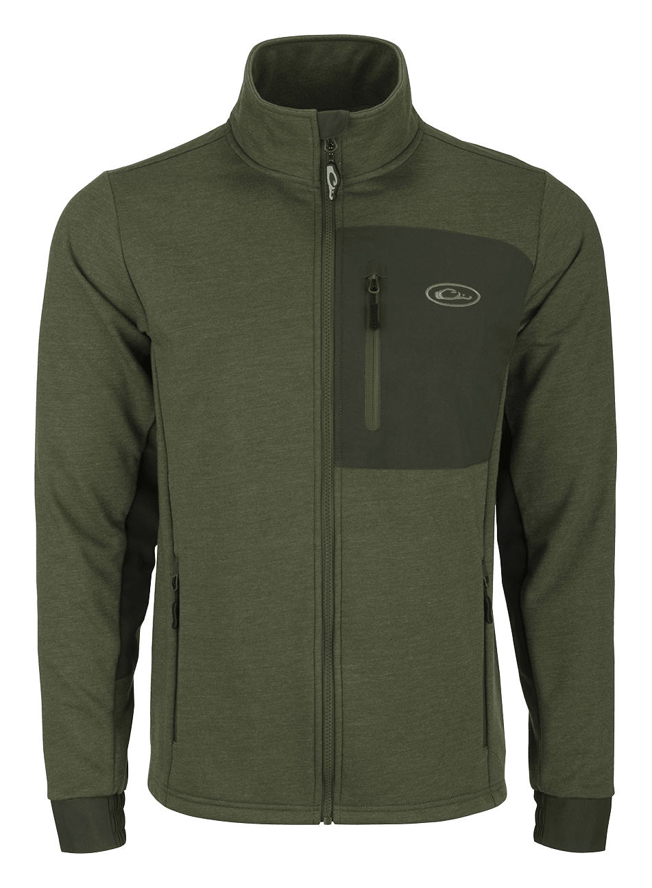 Image of Drake Waterfowl Hybrid Windproof Jacket - Loden Heather - M