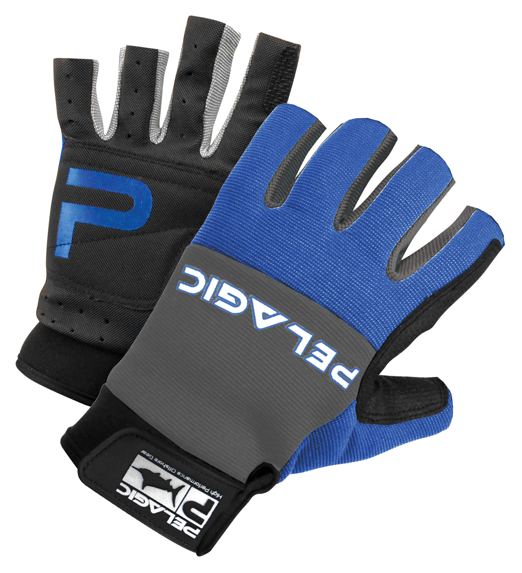 Image of Pelagic Battle Fishing Gloves - Royal - L/XL