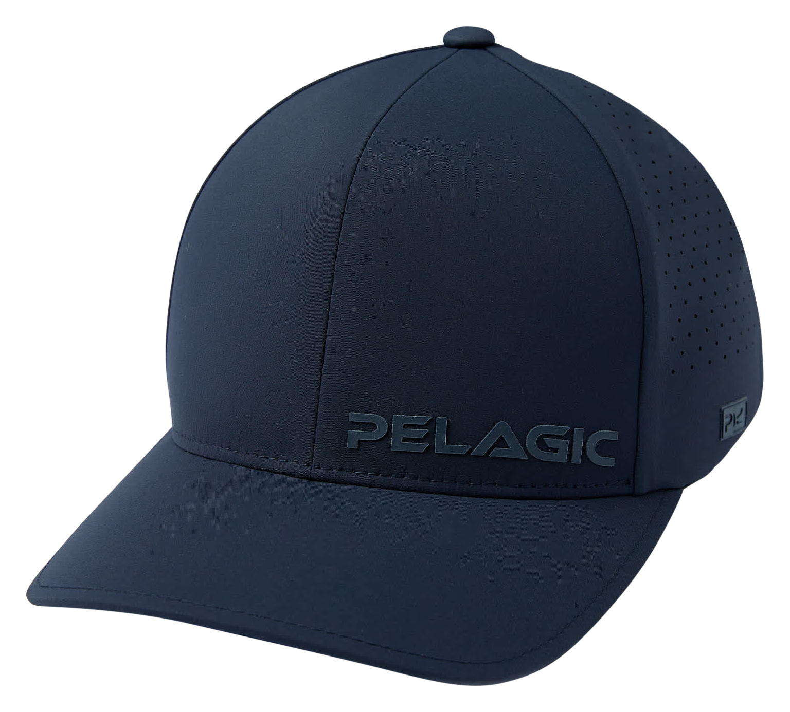 Image of Pelagic Flexfit Delta Alpha Logo Snapback Cap - Dark Navy - L/XL
