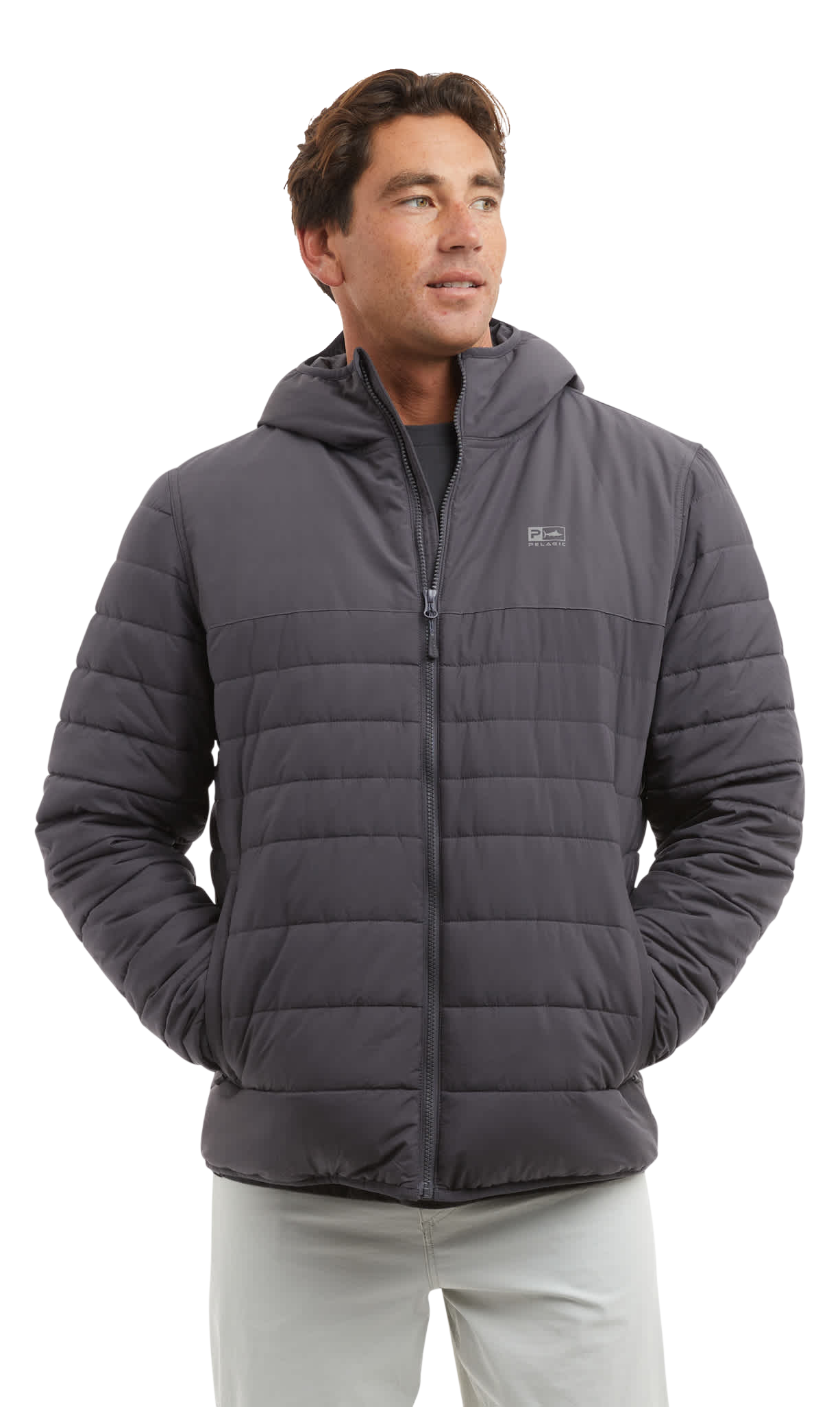 Image of Pelagic Cold Front Insulated Puff Jacket - Graphite - 3XL