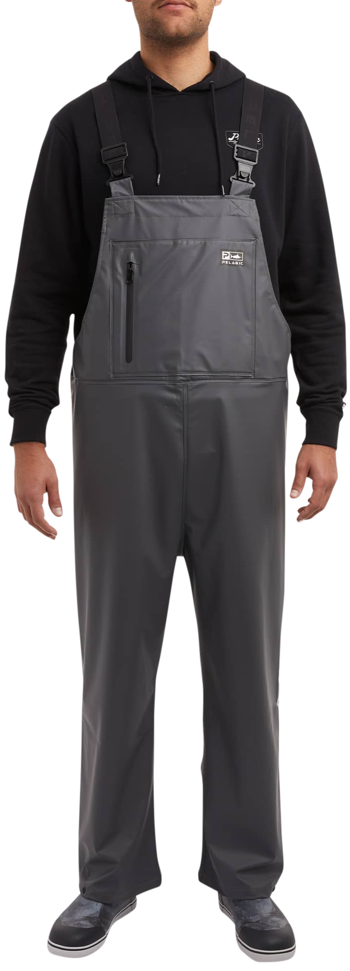 Image of Pelagic Chubasco Rain Bibs for Men - Graphite
