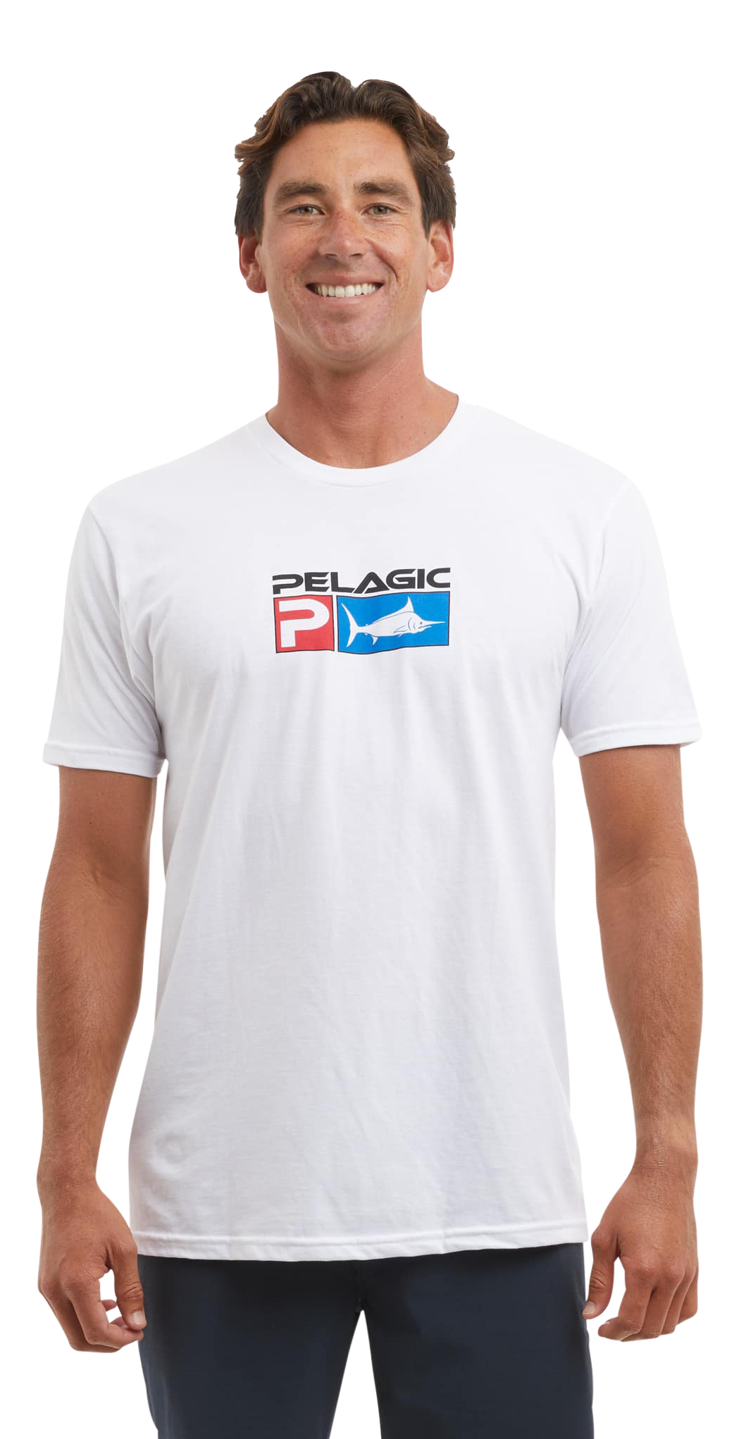 Image of Pelagic Deluxe Logo Short-Sleeve T-Shirt - White - 3XL