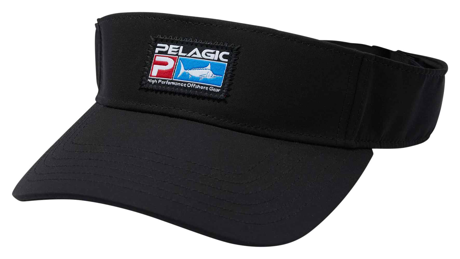 Image of Pelagic South Point Deluxe Icon Visor - Black