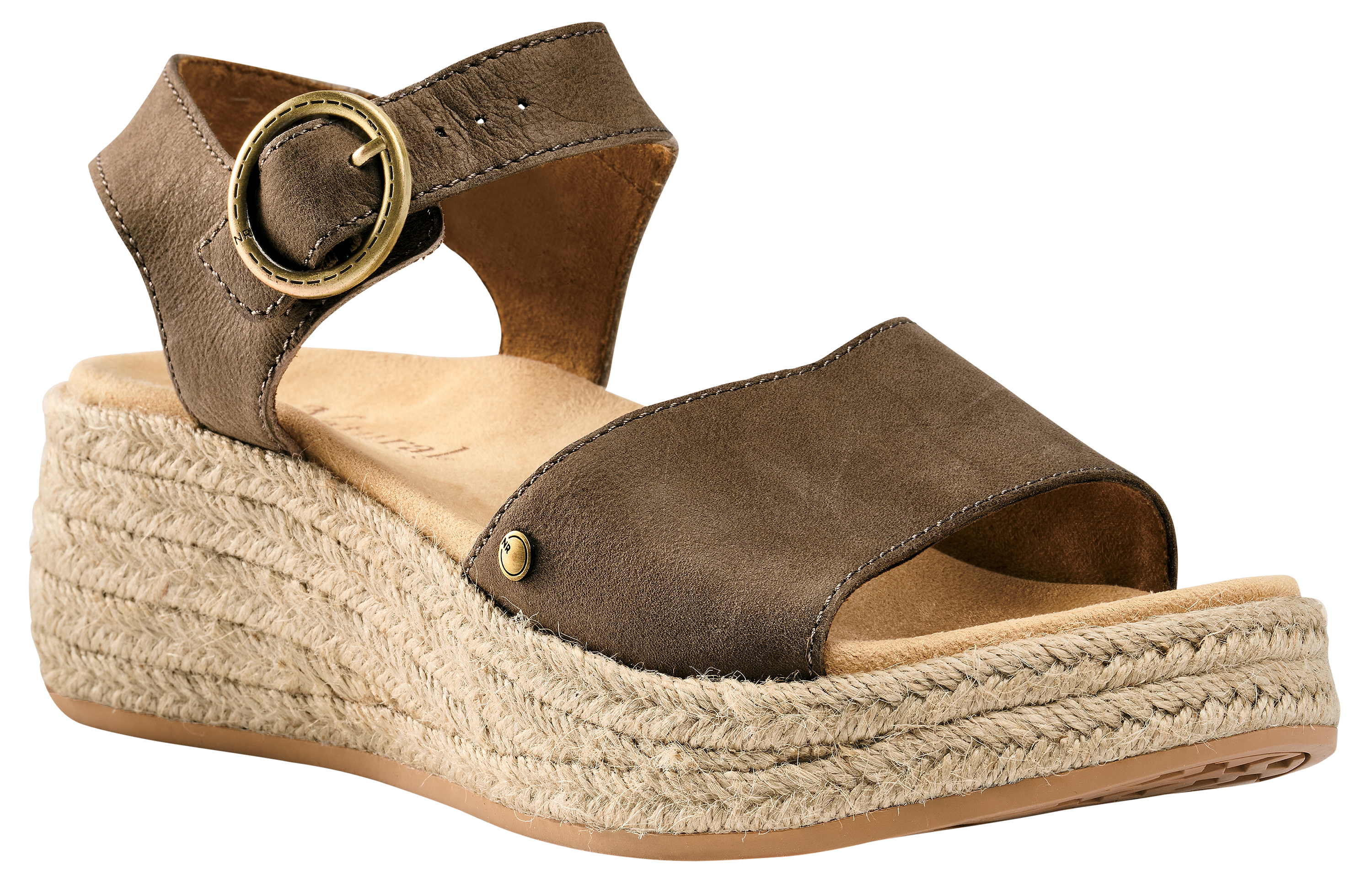 Image of Natural Reflections Kenzie Cork Sandals for Women - Brindle
