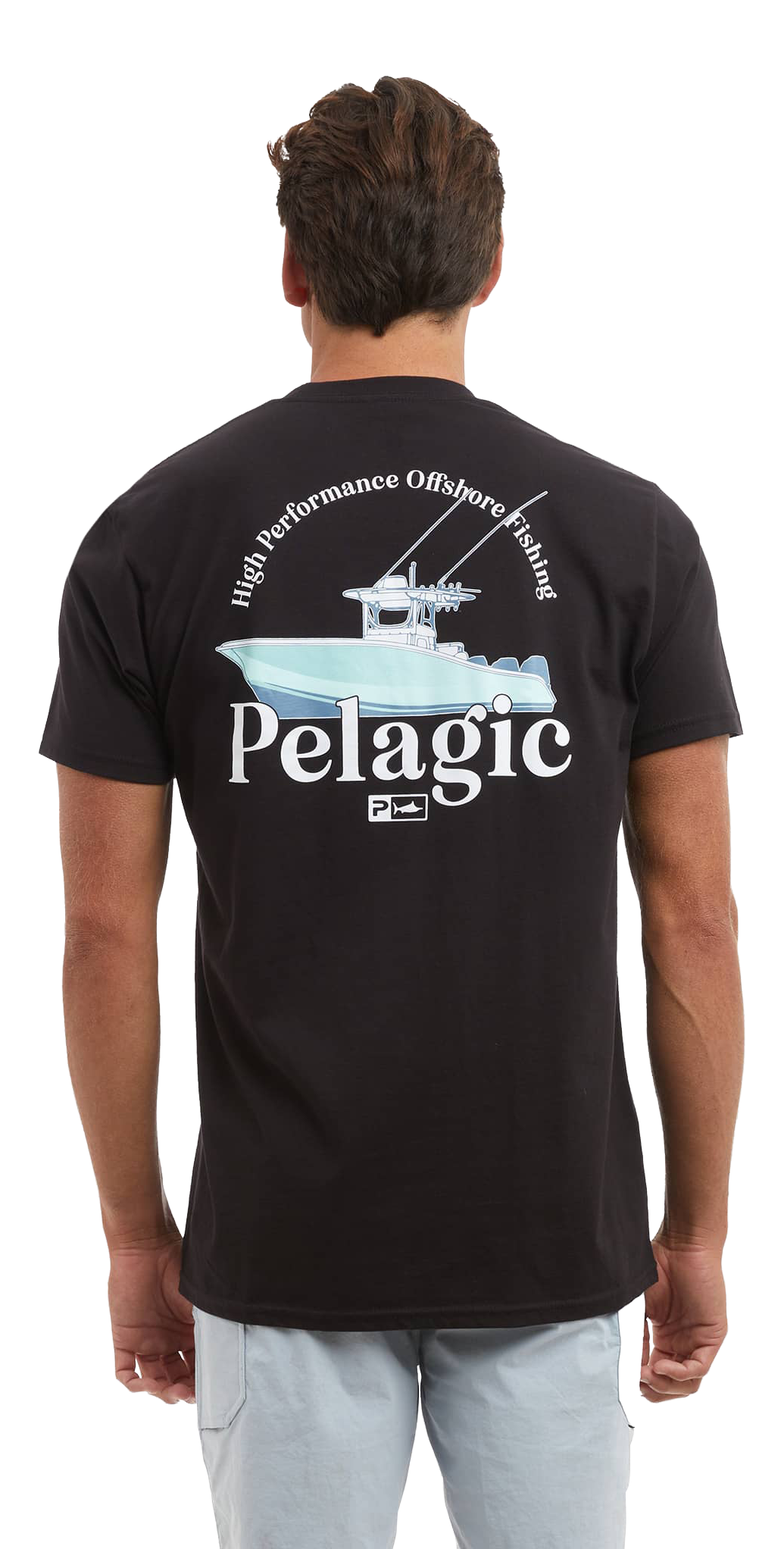 Image of Pelagic Fun Run Short-Sleeve T-Shirt - Black - L