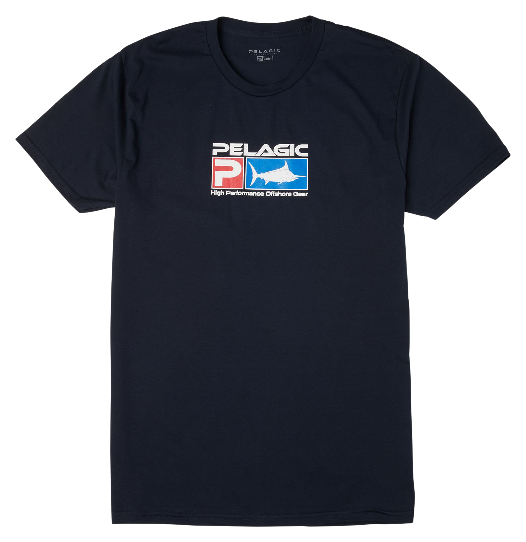 Image of Pelagic Deluxe Logo Short-Sleeve T-Shirt - Navy - M