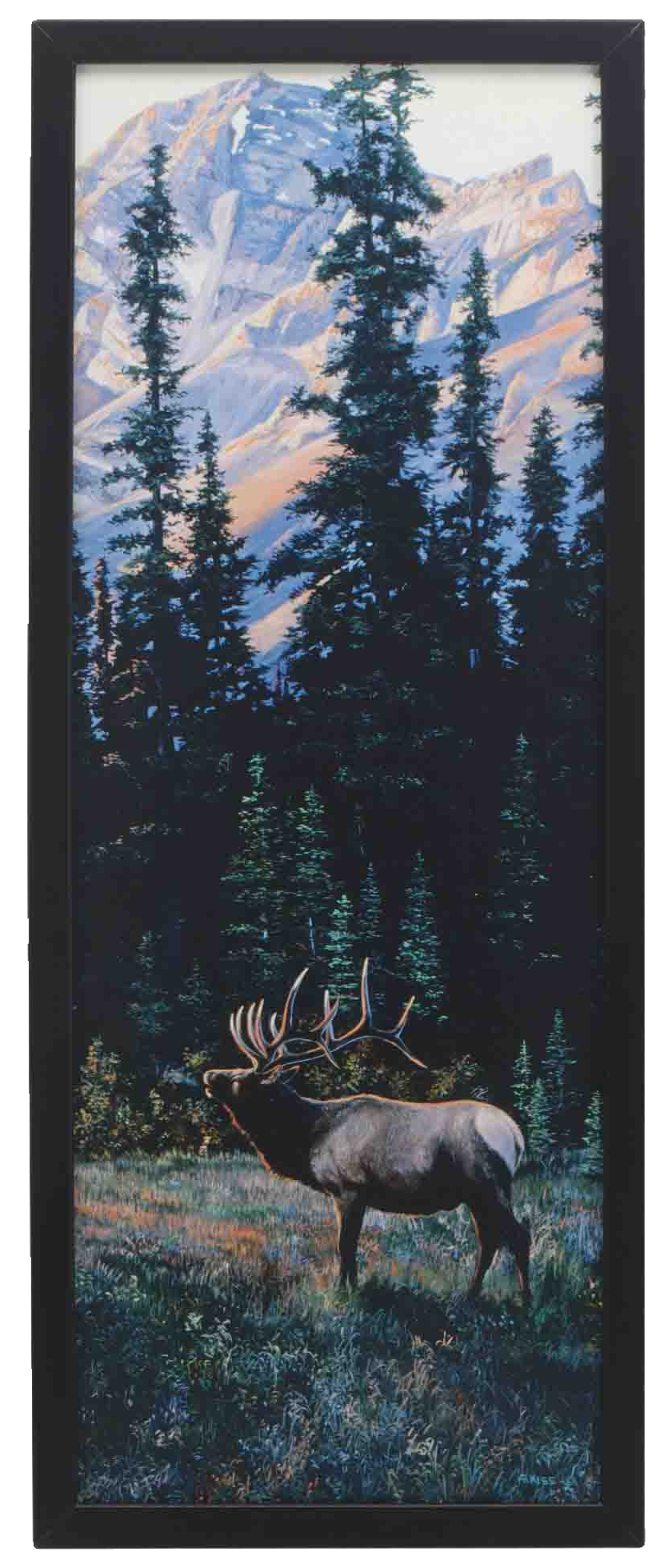Image of Open Road Brands Framed Elk Wall Art