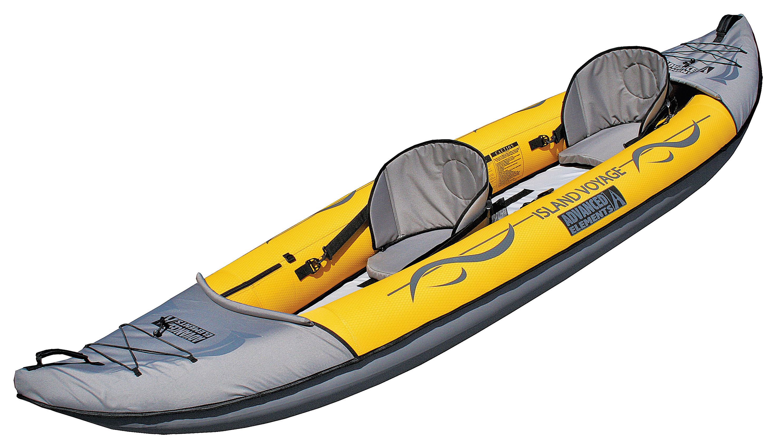Advanced Elements Island Voyage 2 Inflatable Kayak in Yellow/Gray