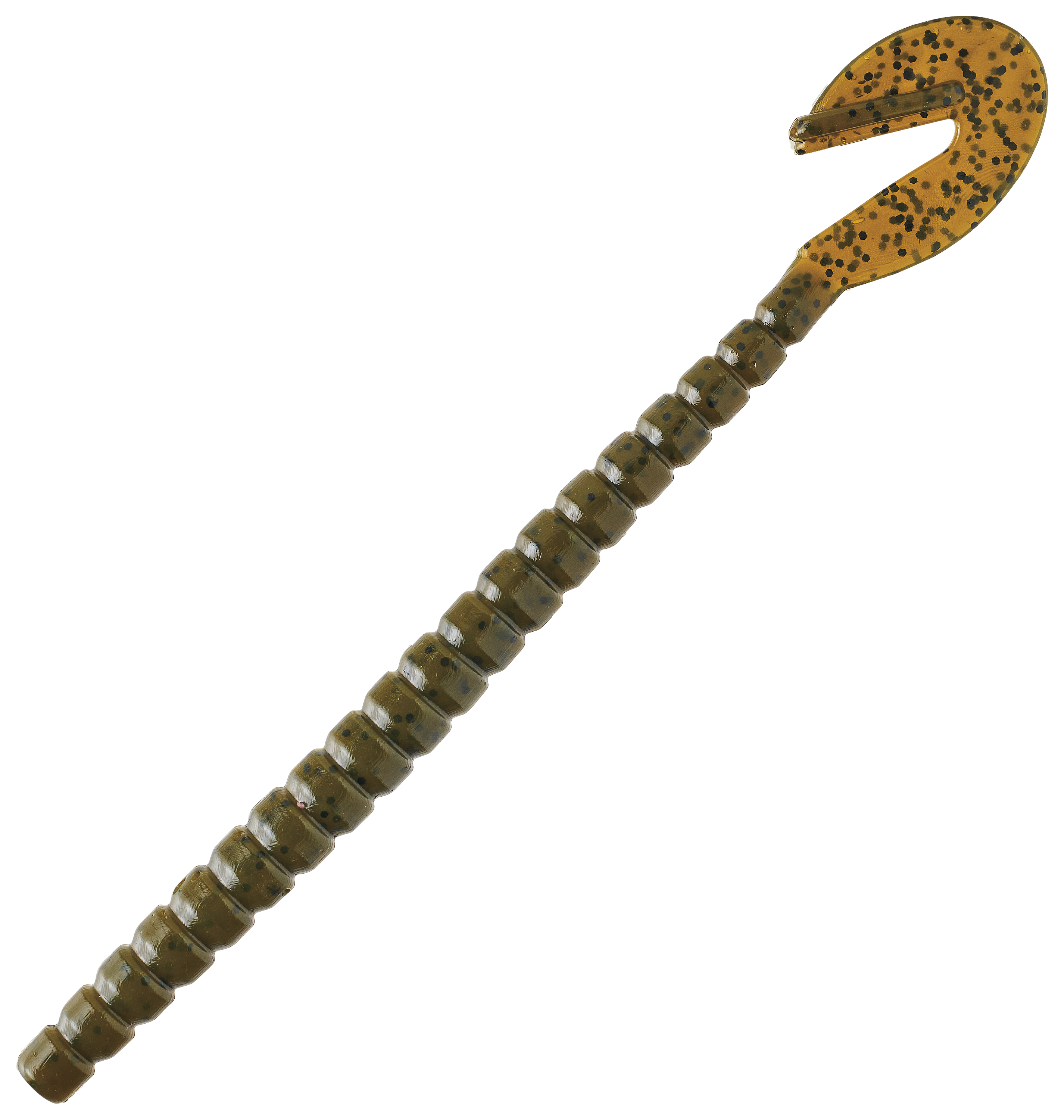 Image of XPS Grass Kicker Paddle Tail Worm - Green Pumpkin