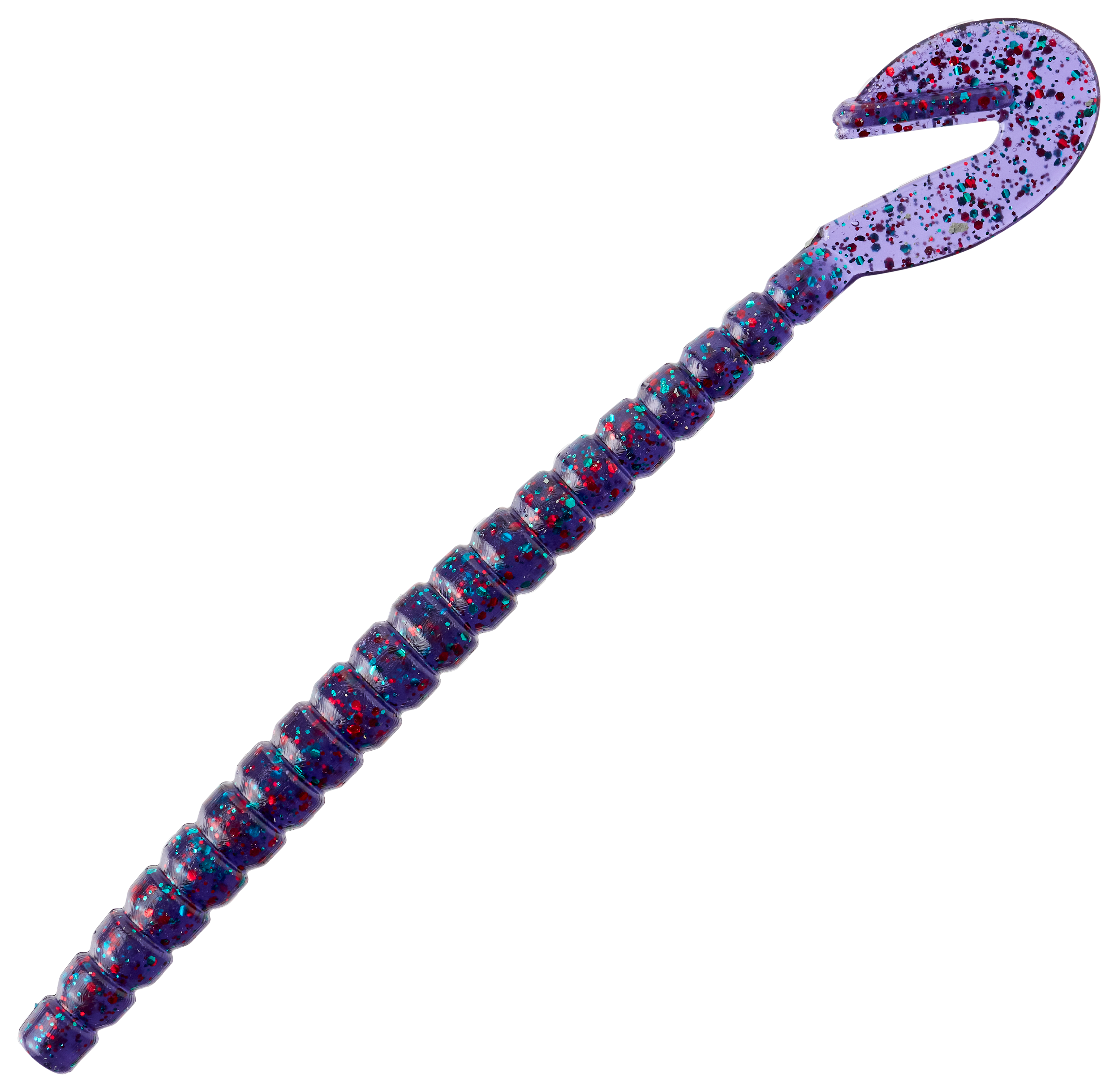 Image of XPS Grass Kicker Paddle Tail Worm - Junebug Red