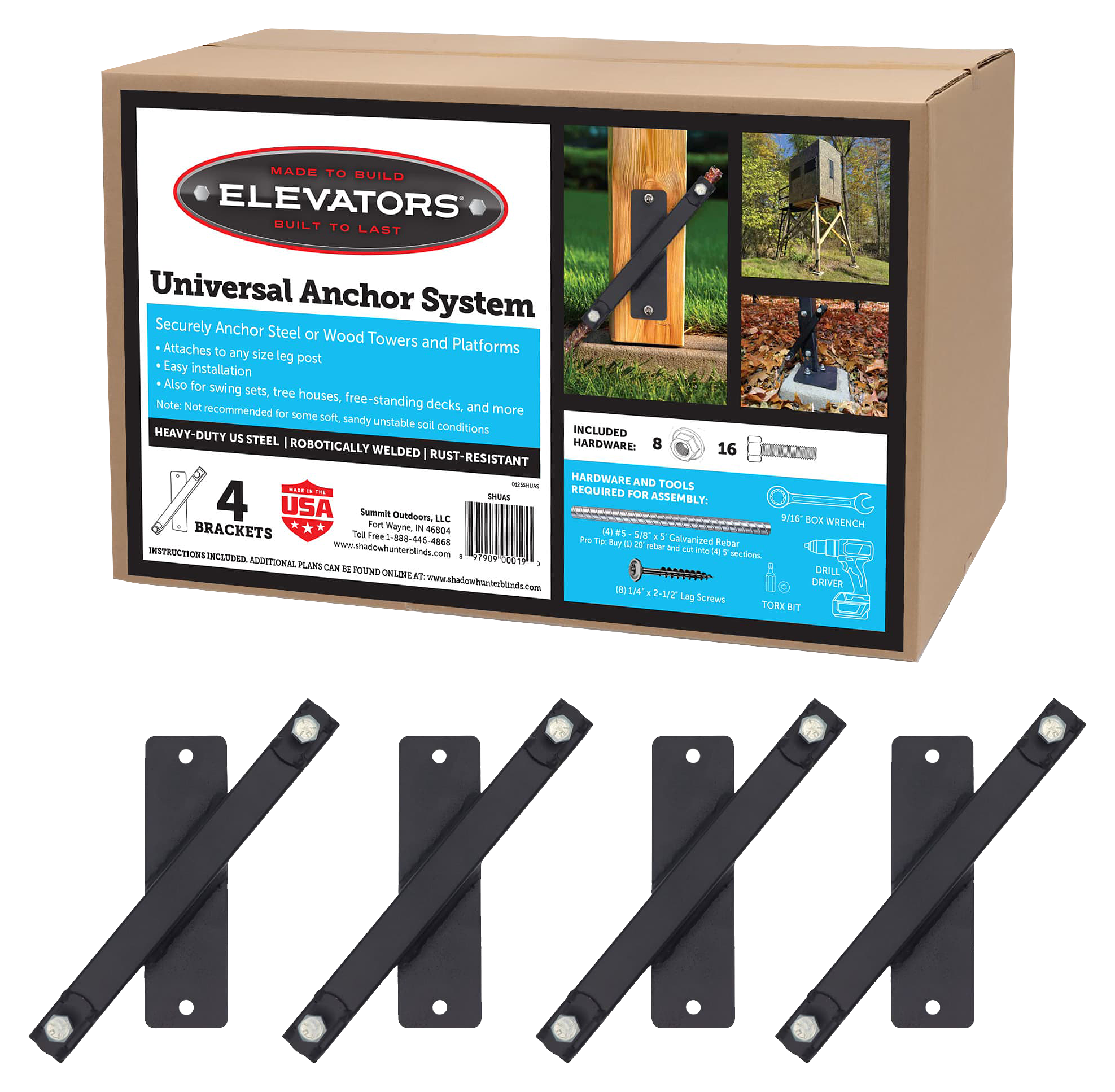 Image of Elevators Universal Hunting Blind Tower Anchor System