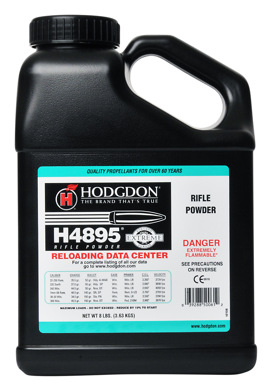 Image of Hodgdon H4895 Rifle Powder - 8 lbs.