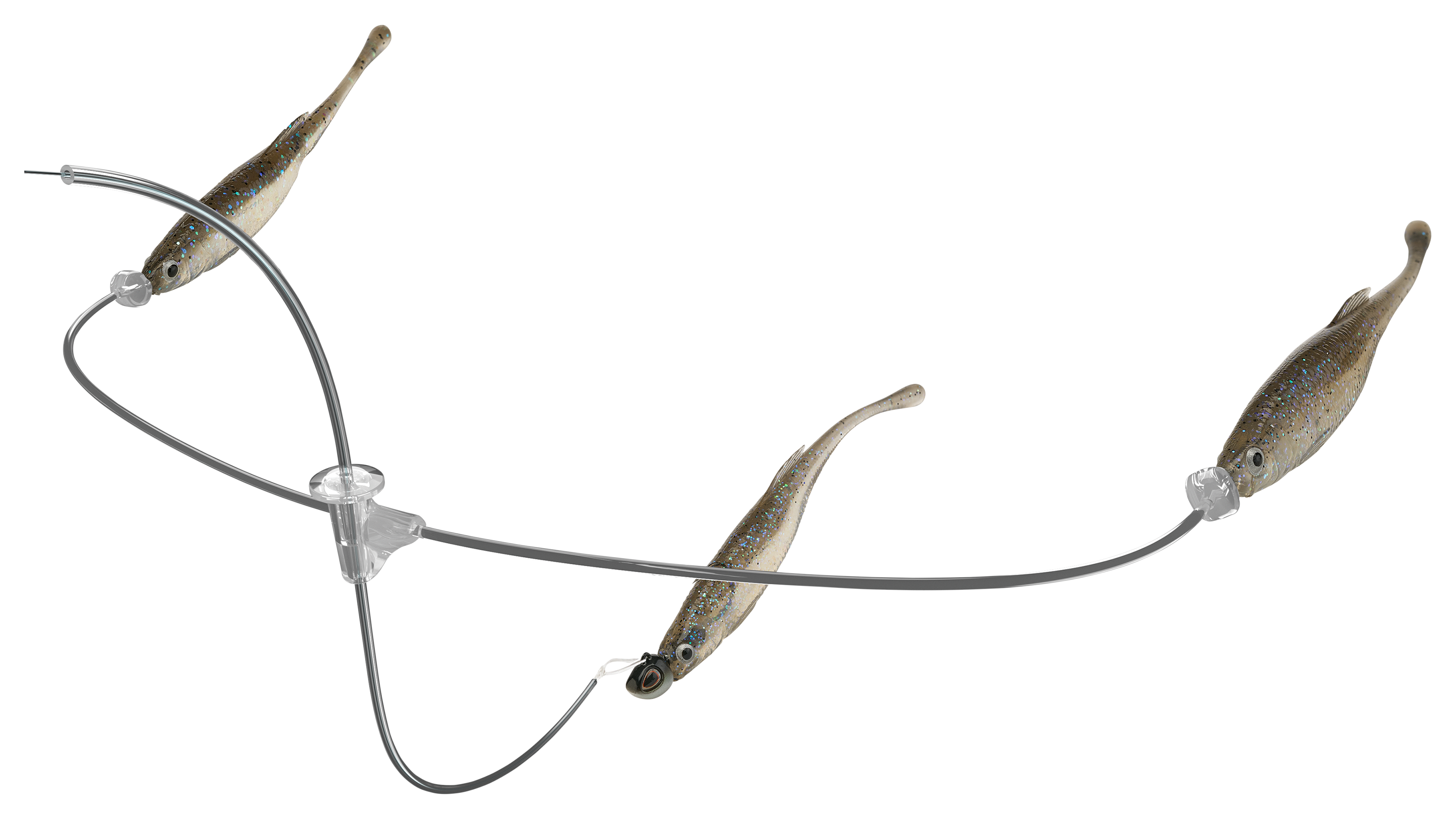 Image of "Berkley Triple Minnow Rig Kit - Electric Shad - 4"""