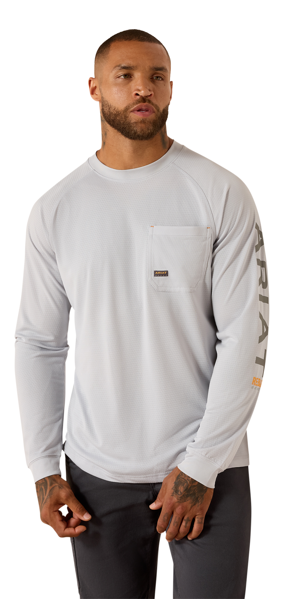 Image of Ariat Rebar Heat Fighter Long-Sleeve T-Shirt - Microchip
