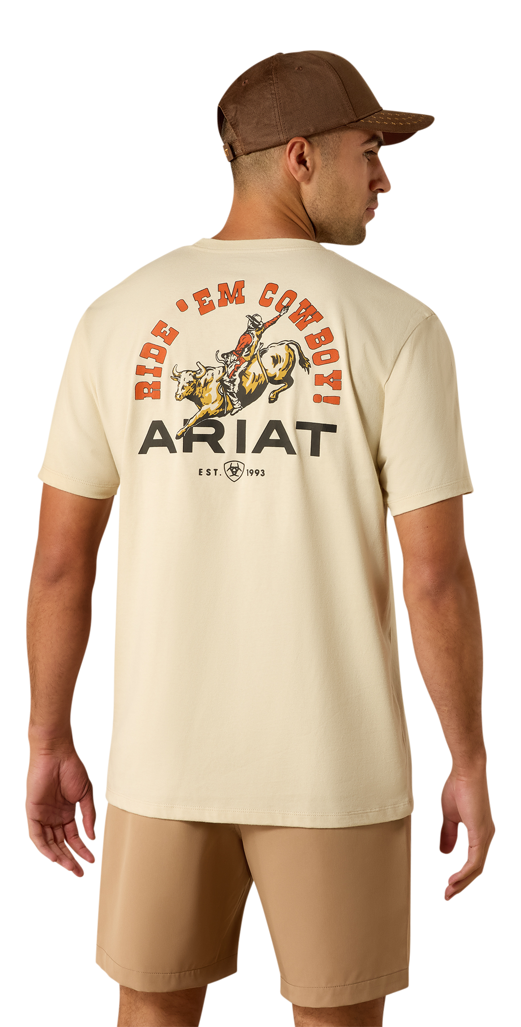 Image of Ariat Ride Em Cowboy Short-Sleeve T-Shirt - Natural