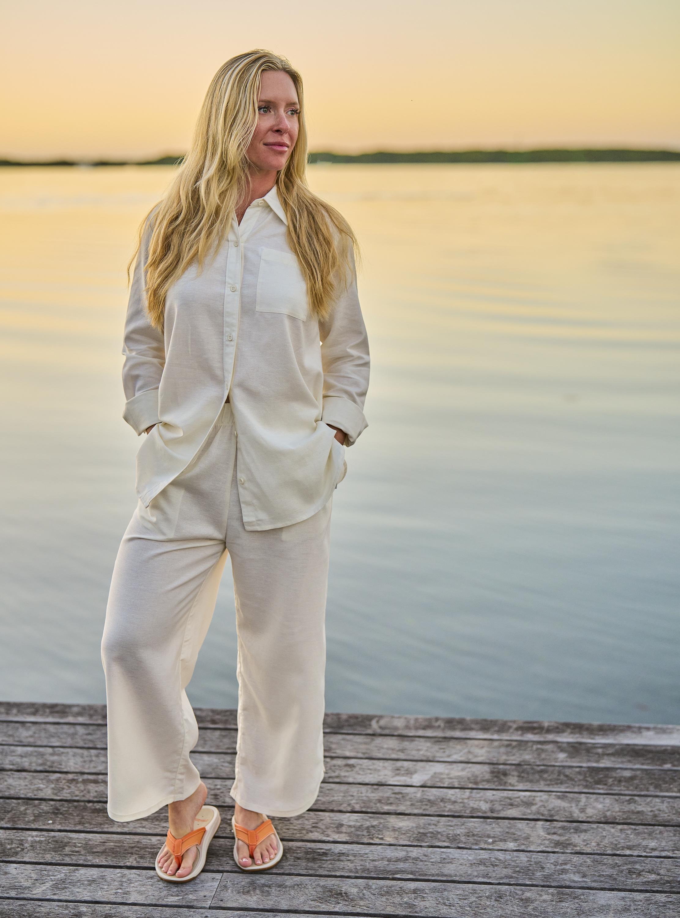 Image of World Wide Sportsman Anita Bonita Pants - Egret