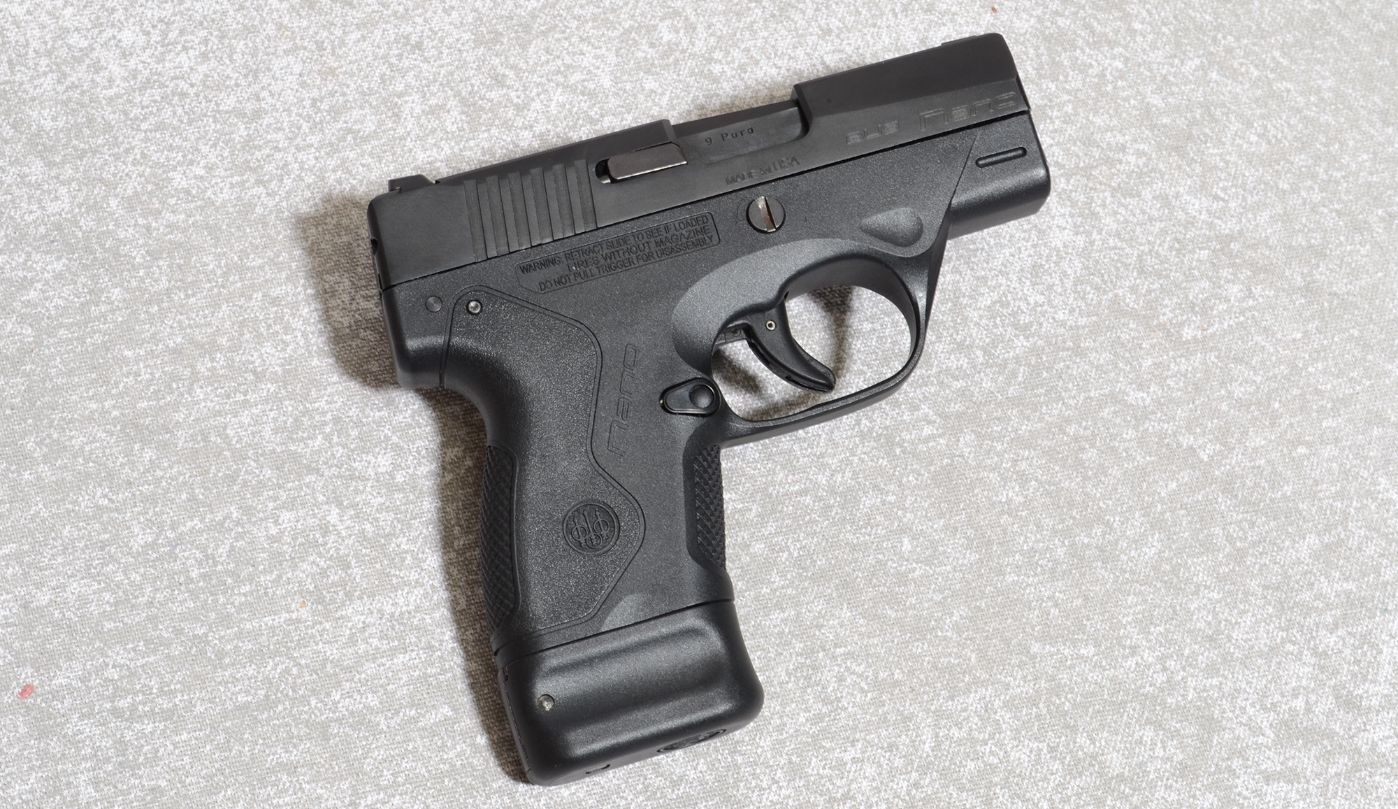 Image of Beretta BU9 Nano Pistol, 9mm Luger, 3 Inch Barrel, 1/3/8 lbs.