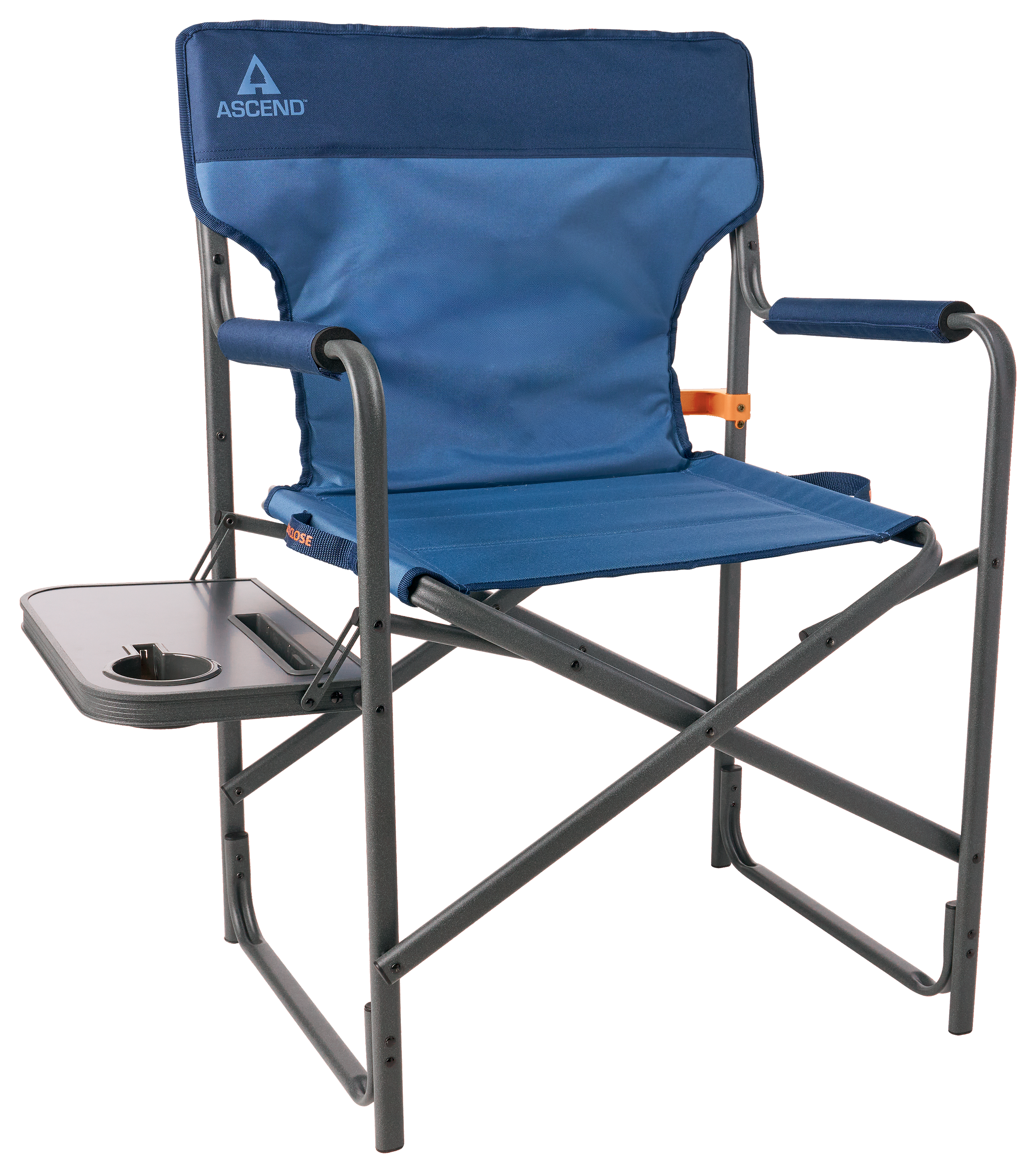 Image of Ascend Pathfinder Directors Chair with Side Table - Bering Sea/Dress Blue