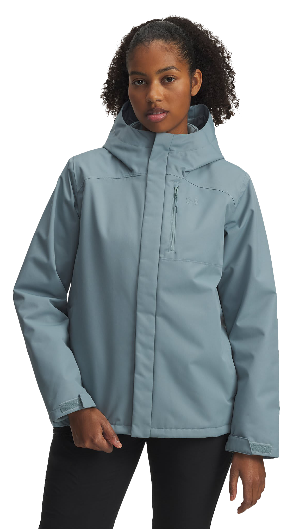 Image of Under Armour Storm Porter 2.0 3-in-1 Jacket - Serpentine/Jasper Blue - XL