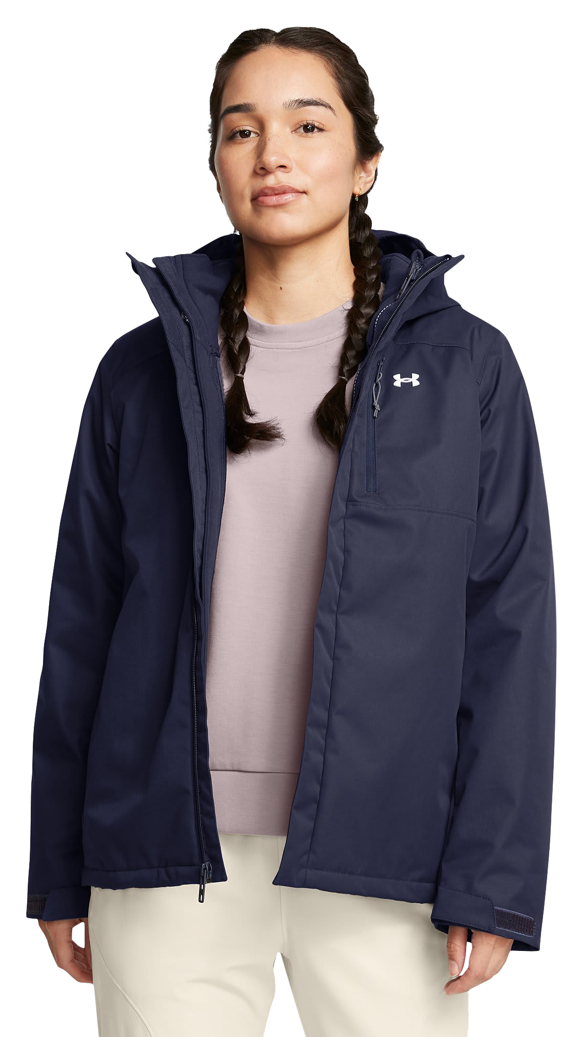 Image of Under Armour Storm Porter 2.0 3-in-1 Jacket - Midnight Navy/White - XXL