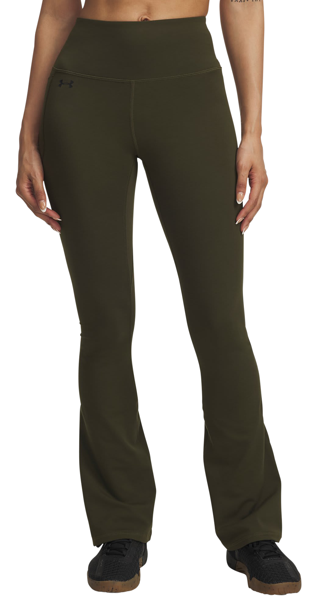 Image of Under Armour Motion Flare Pants - Expedition Green/Black - L - Regular