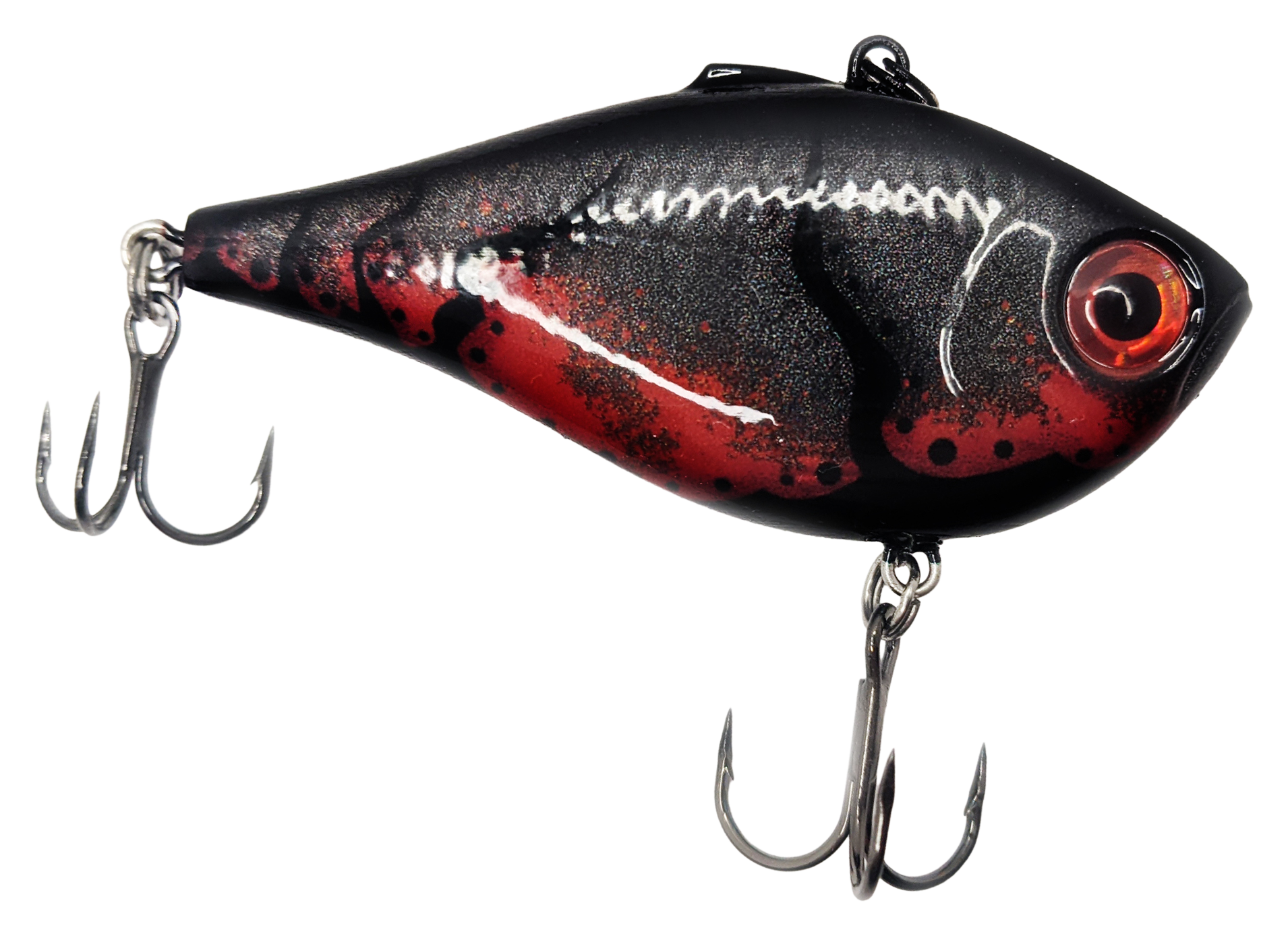 Image of "Hot Shot Customs Rapala Rippin' Rap Lipless Crankbait - Carbon Craw - 2.75"" - 7/8 oz."