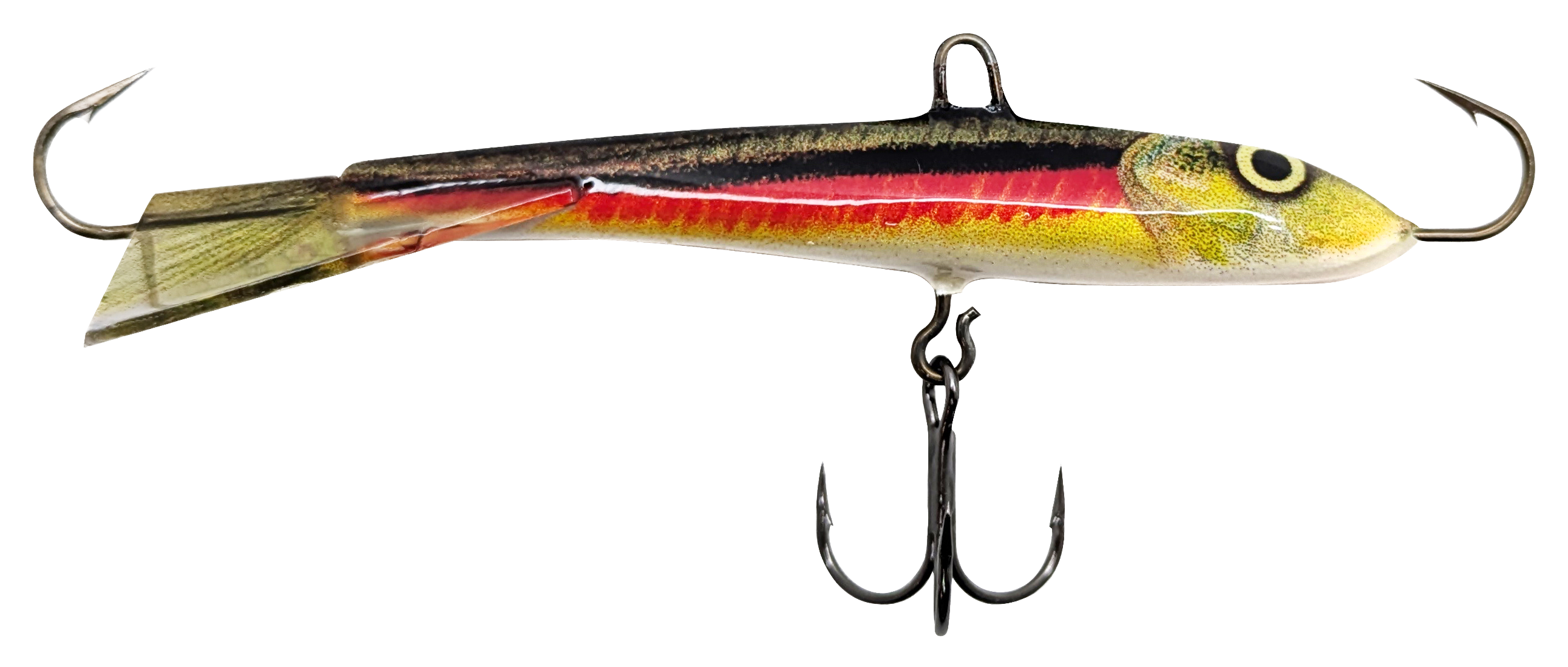 Image of "Hot Shot Customs Rapala Jigging Rap - Red Dace - 2.75"""