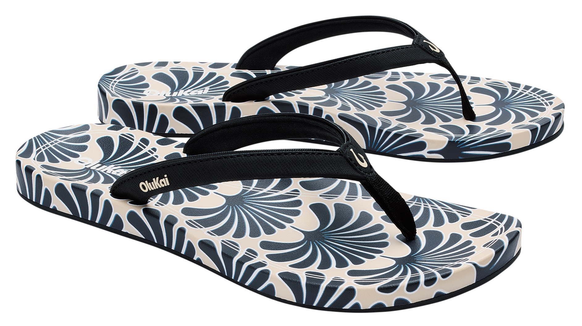 Image of OluKai 'Uiki Sandals for Women - Black/Pa'i - 7M