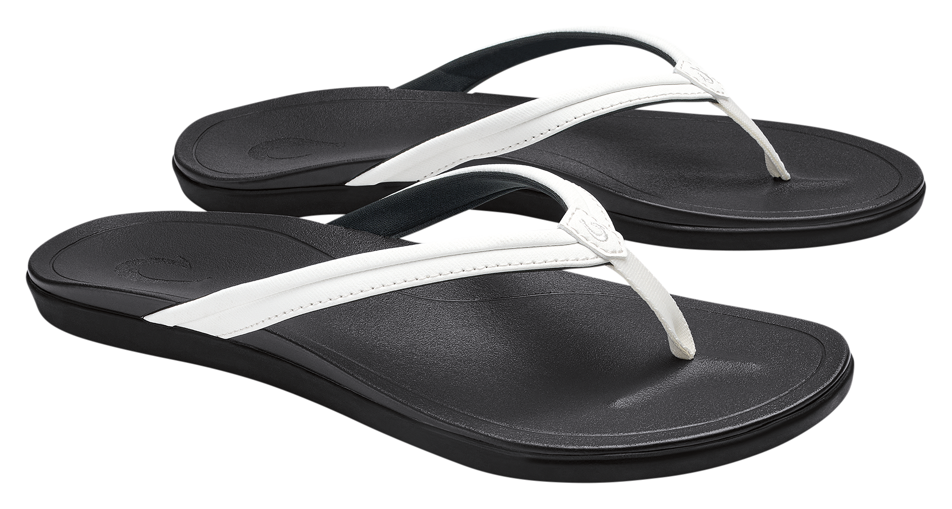 Image of OluKai Ho'opio Malua Sandals for Women - Bright White/Bright White