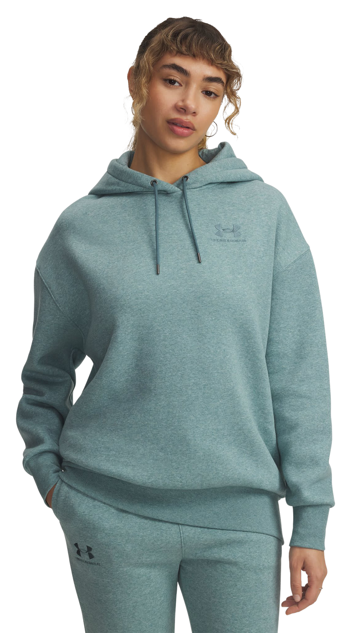 Image of Under Armour Icon Fleece Oversized Long-Sleeve Hoodie