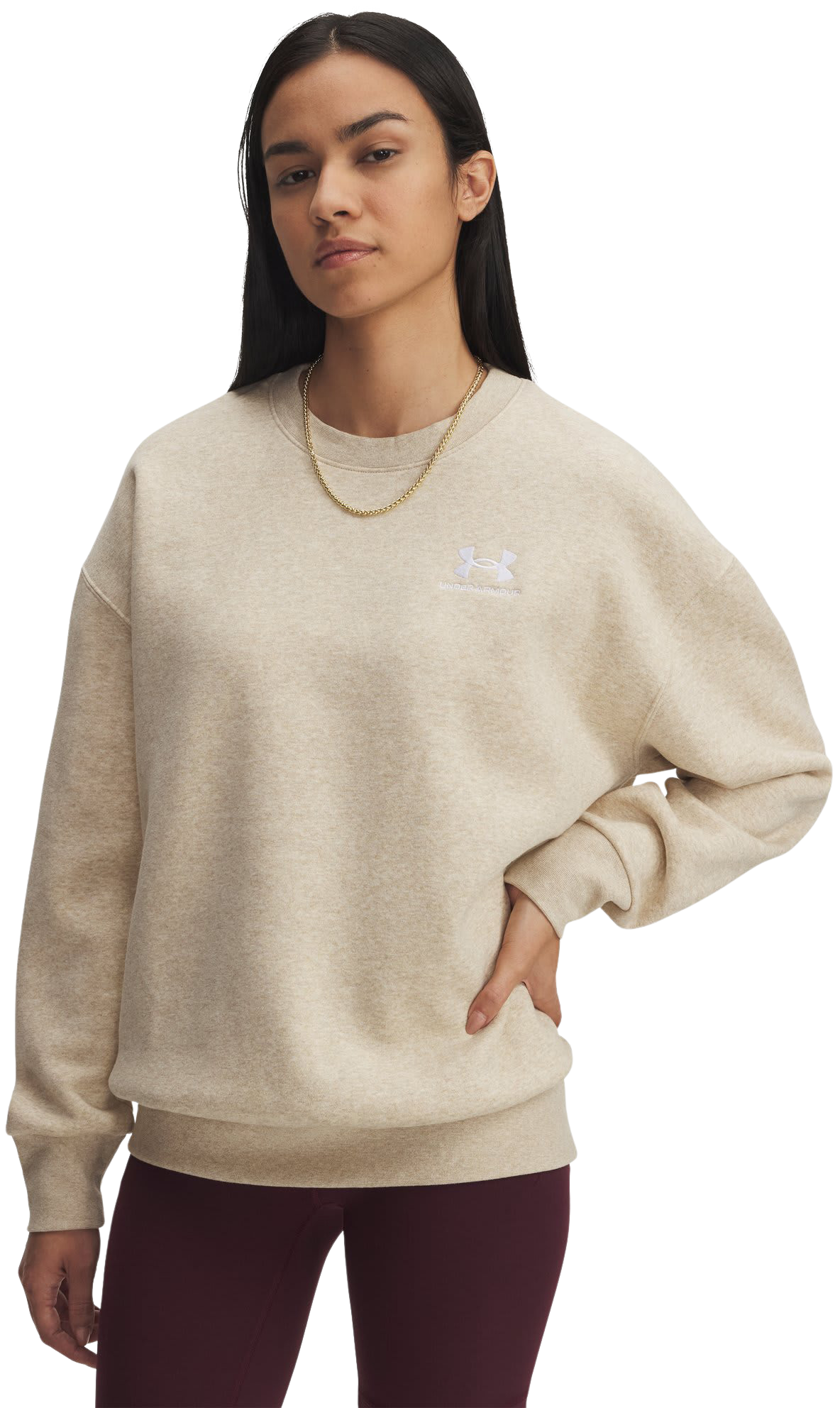 Image of Under Armour Icon Fleece Oversized Crew
