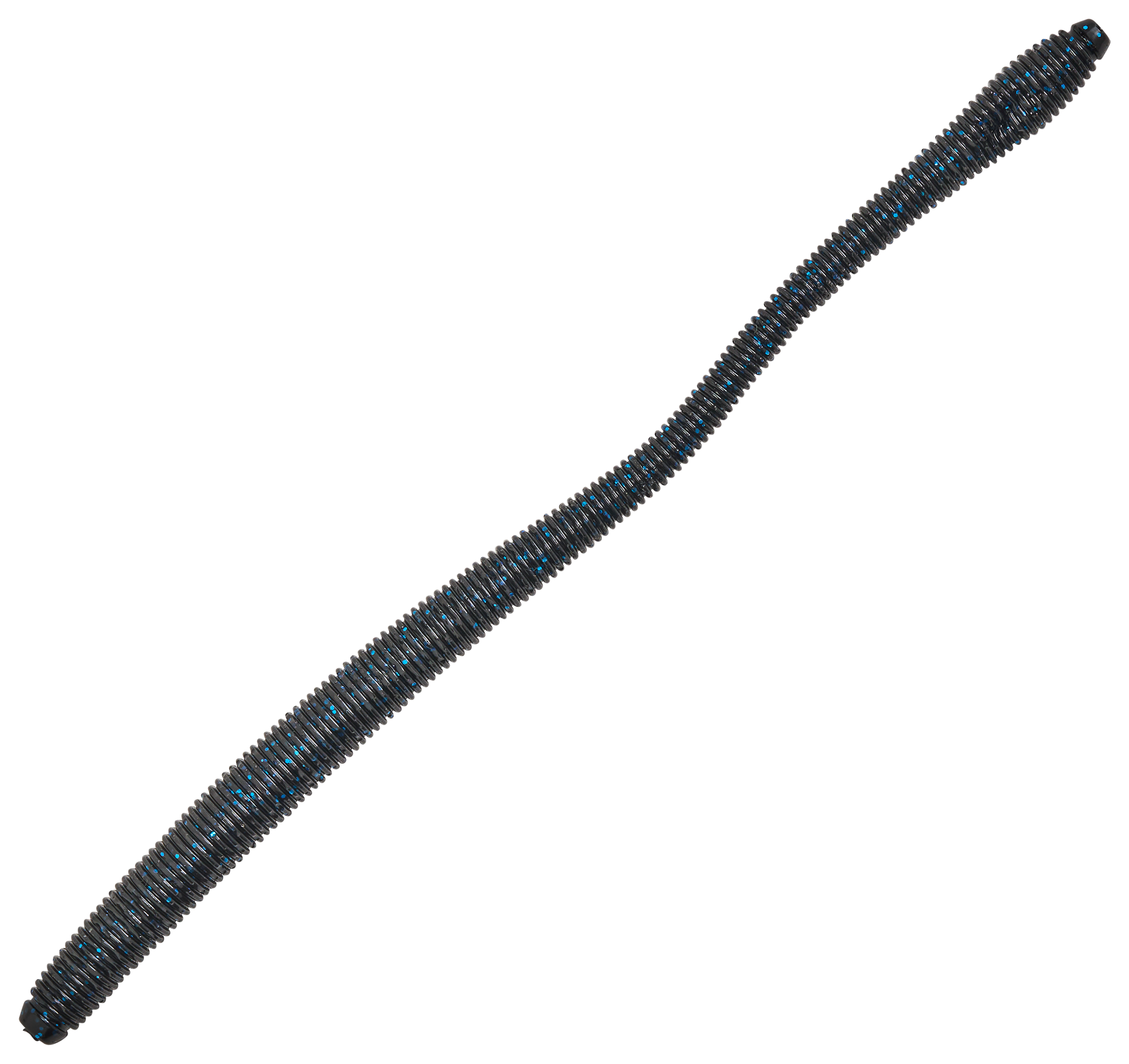 Image of "6th Sense Fishing Bounce Worm - Black N Blue - 6.75"""