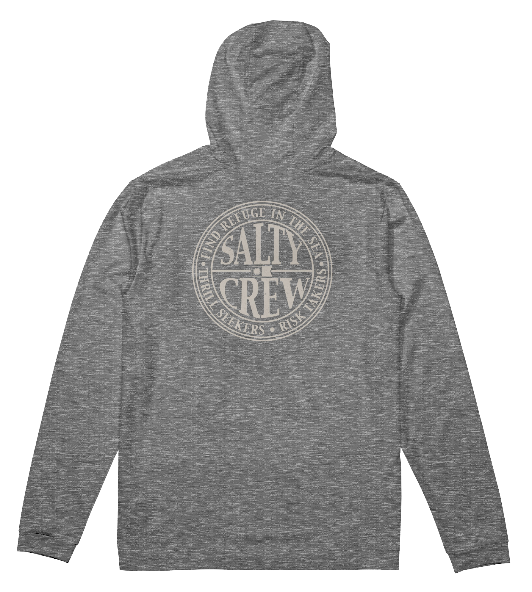 Image of Salty Crew Global Hooded Long-Sleeve Sunshirt - Charcoal