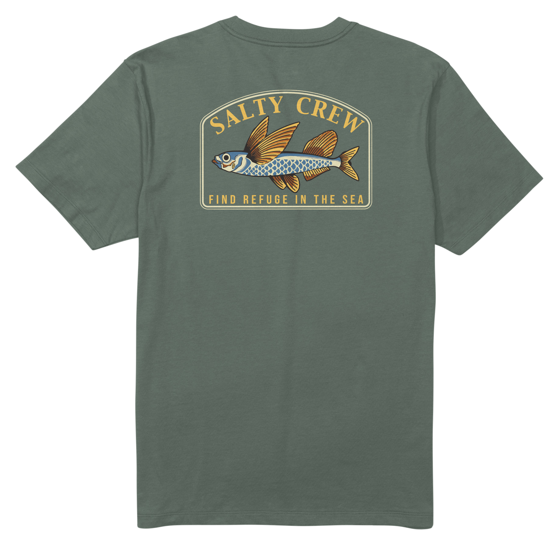 Image of Salty Crew Fly Home Short-Sleeve T-Shirt - Laurel Wreath