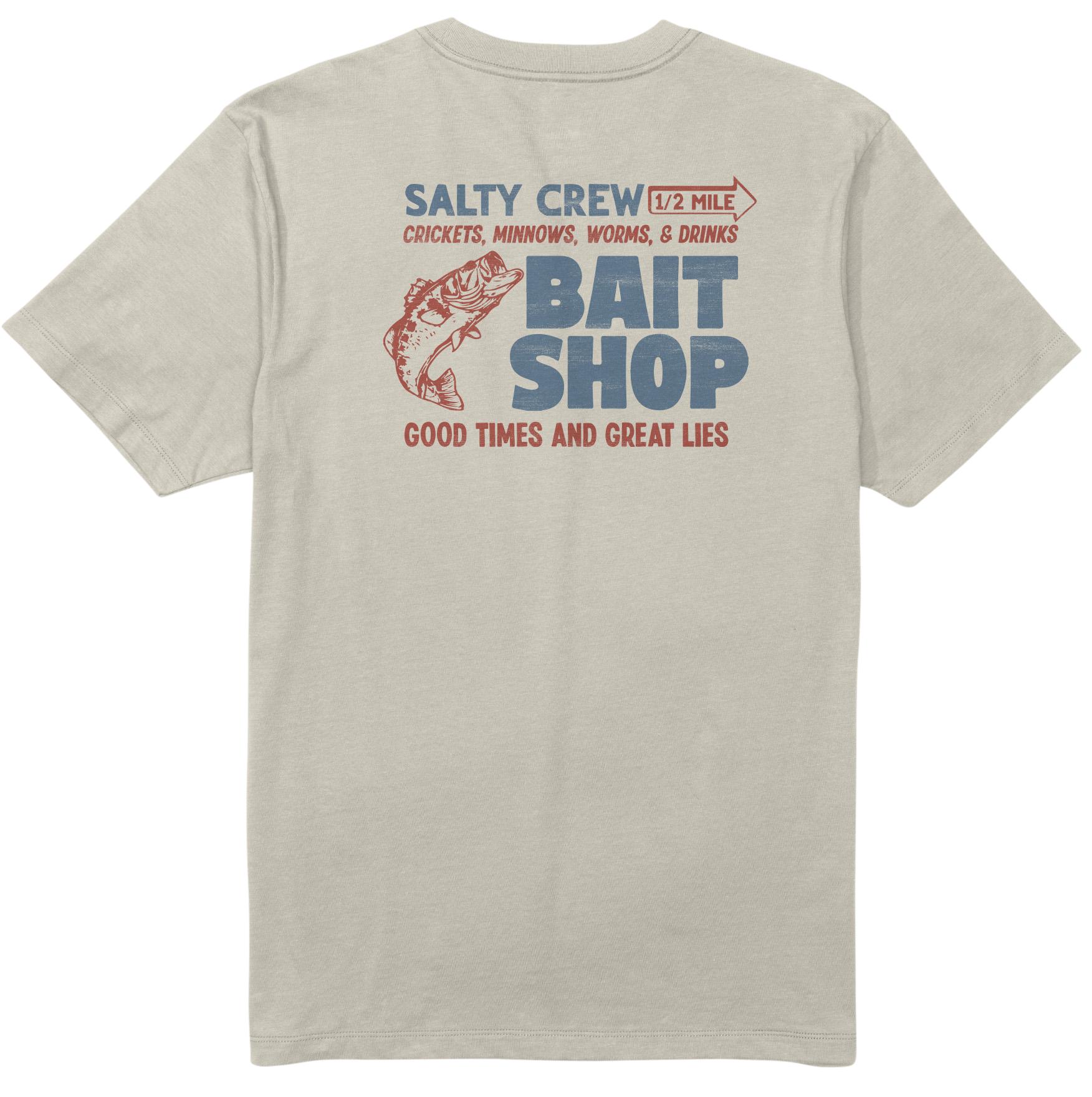 Image of Salty Crew Bait Shop Short-Sleeve T-Shirt - Bone