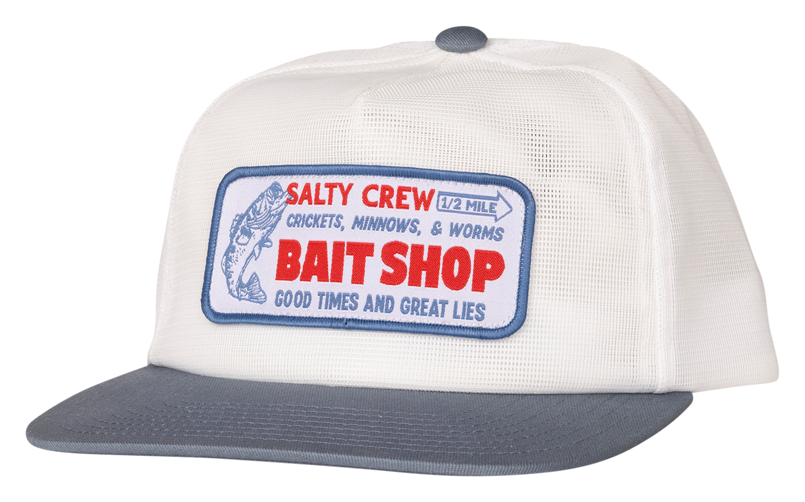 Image of Salty Crew Bait Shop Patch Trucker Cap