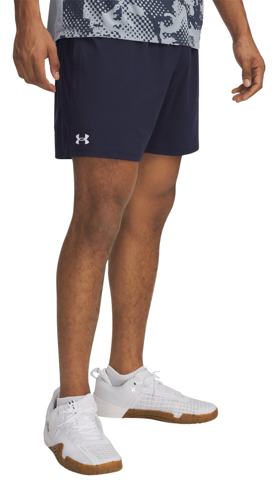 Image of "Under Armour UA Tech Vent 7"" Shorts - Midnight Navy/White"