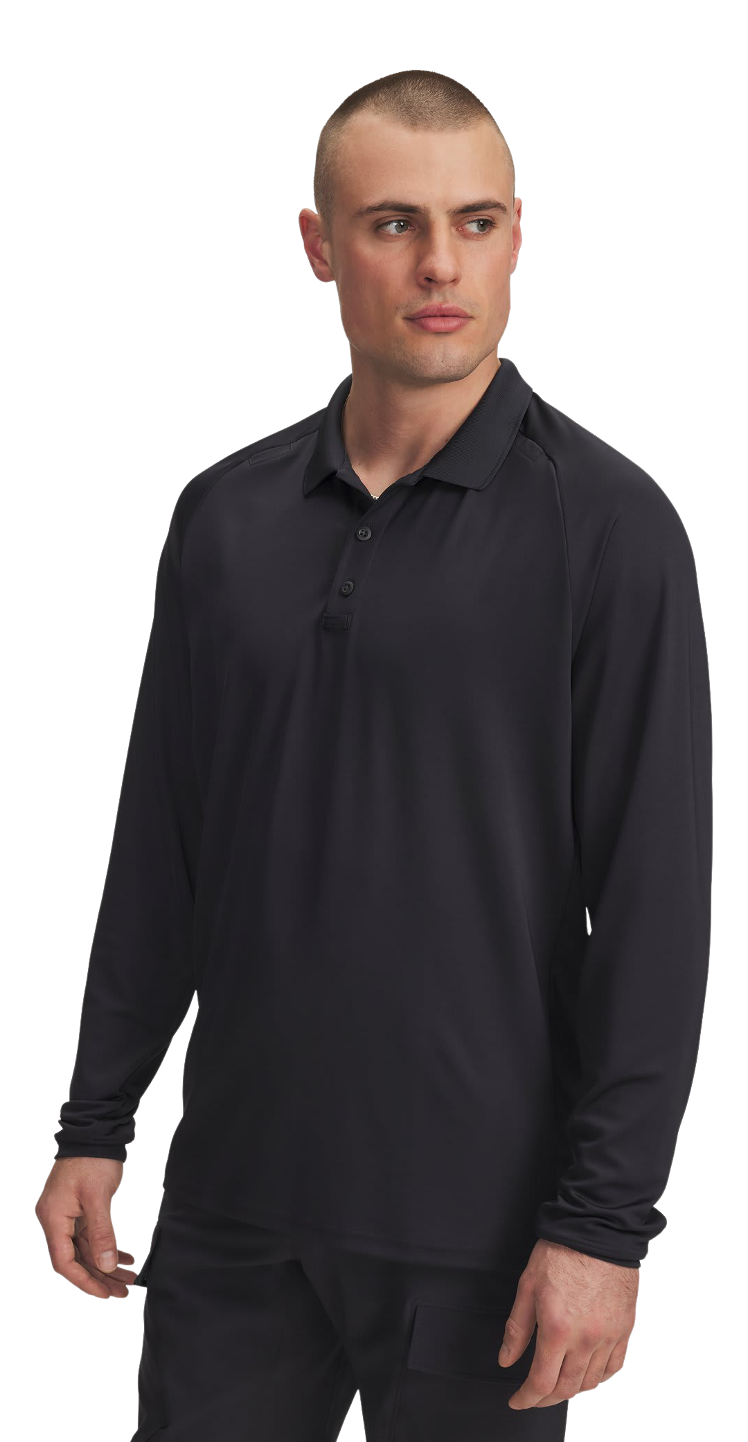 Image of Under Armour Tactical Performance Long-Sleeve Polo - Dark Navy