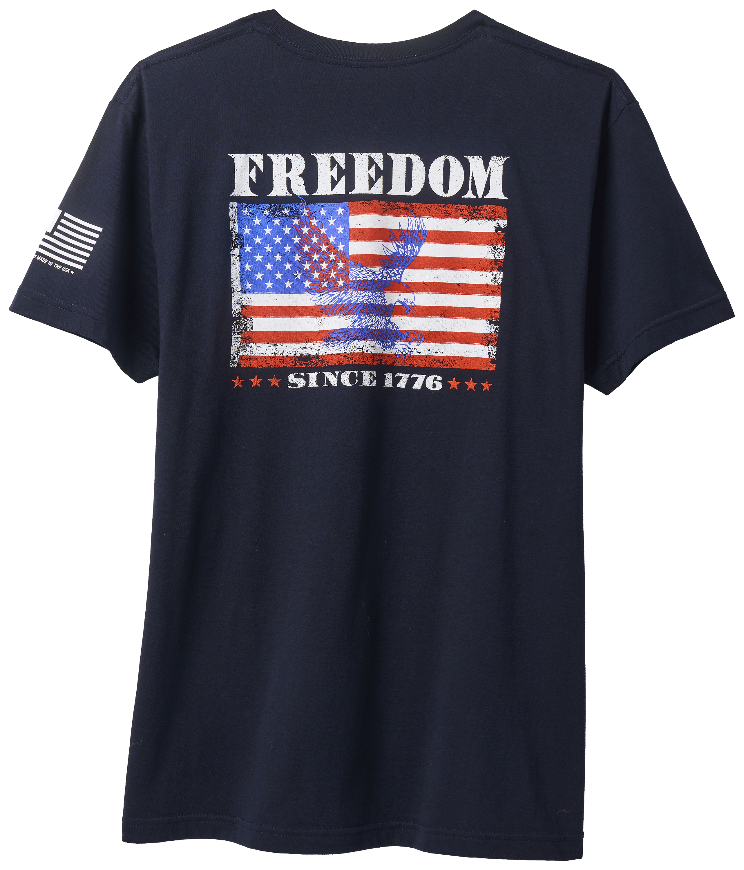 Image of Land of the Free Freedom Flag Short-Sleeve T-Shirt