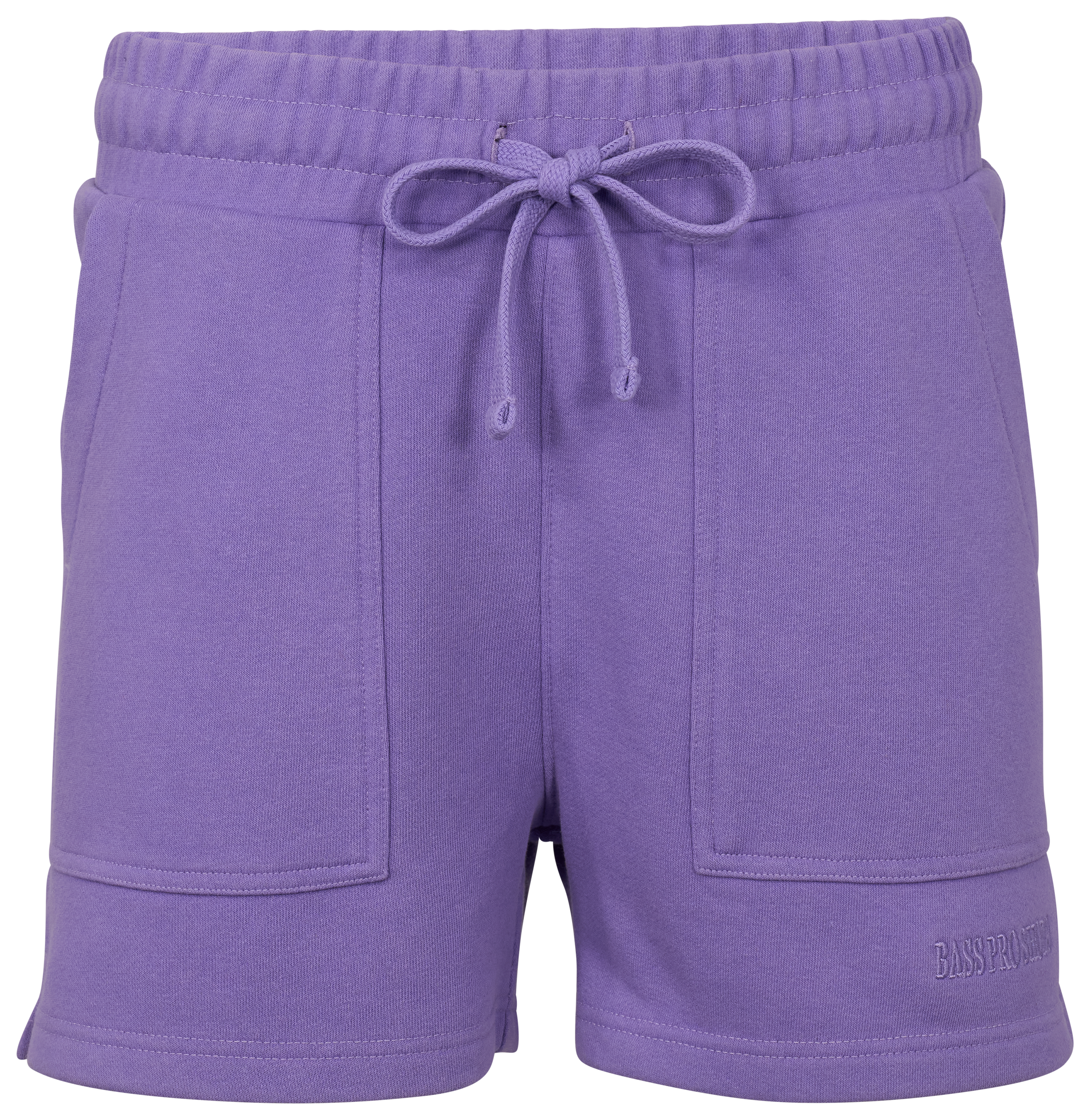 Image of Bass Pro Shops Embroidered Terry Shorts - Paisley Purple
