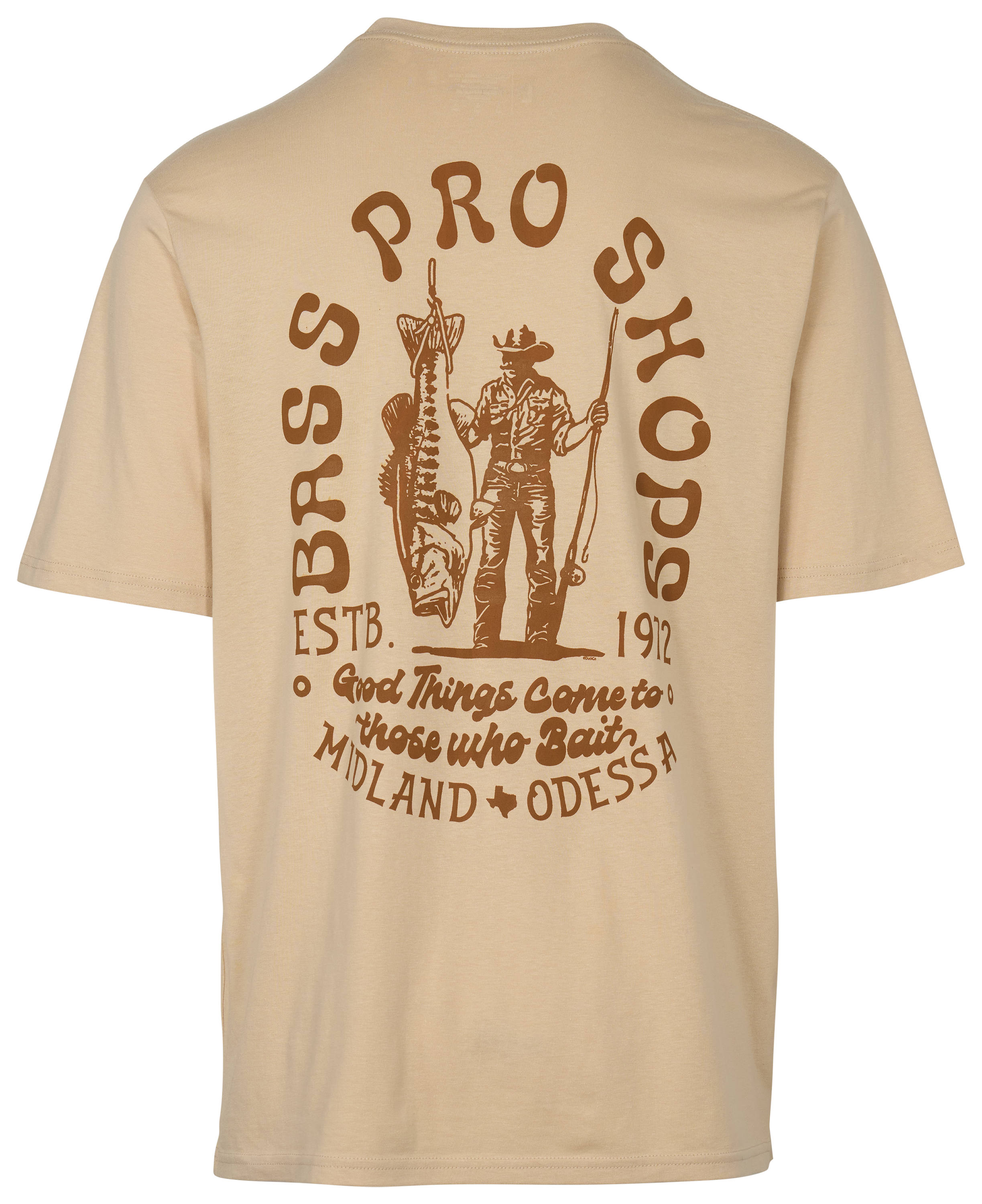Image of Bass Pro Shops Odessa Good Bait Short-Sleeve T-Shirt - Sand