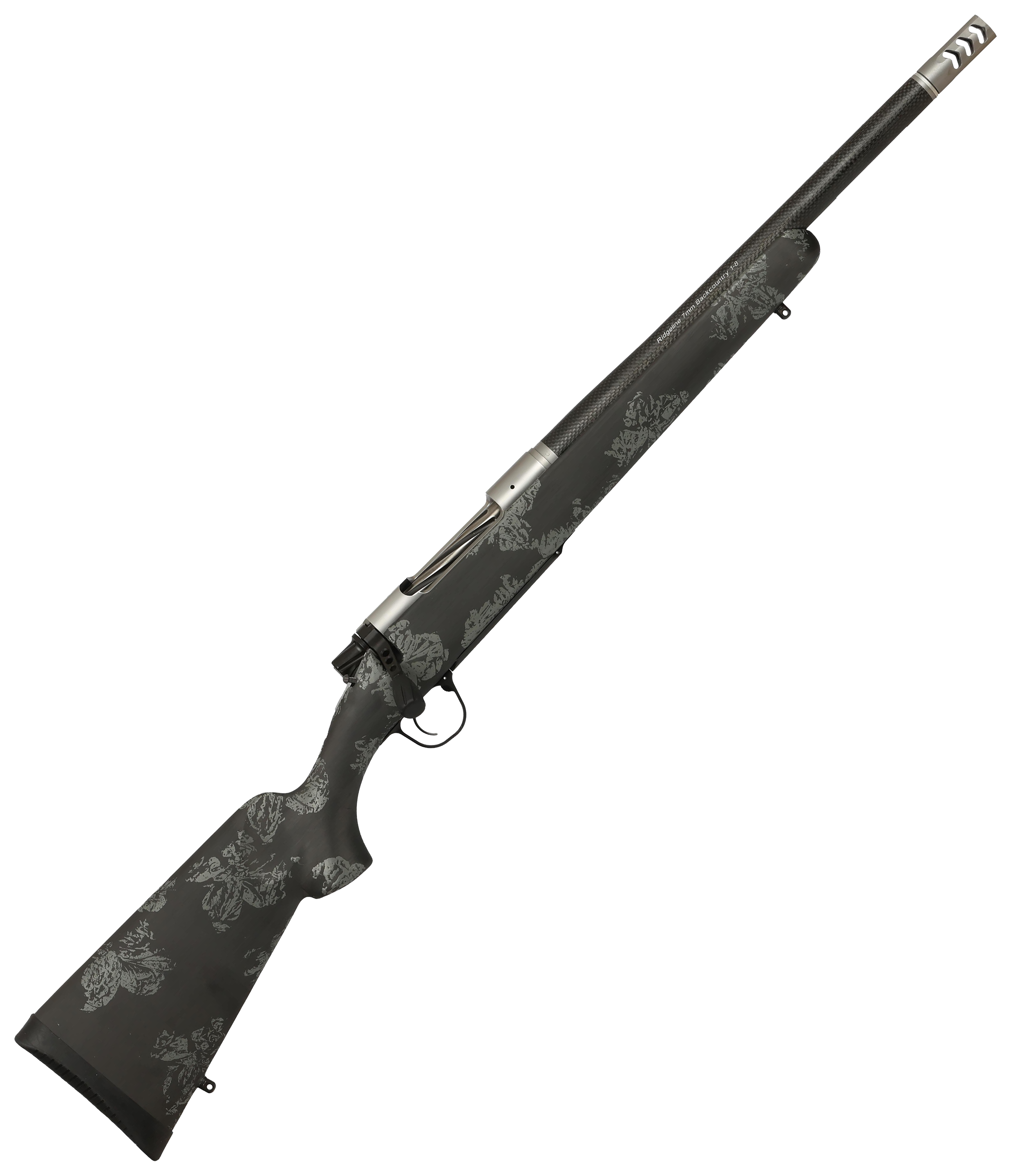 Christensen Arms Ridgeline FFT BoltAction Rifle  7mm Backcountry  16  Right  Stainless  Carbon wGray Accents