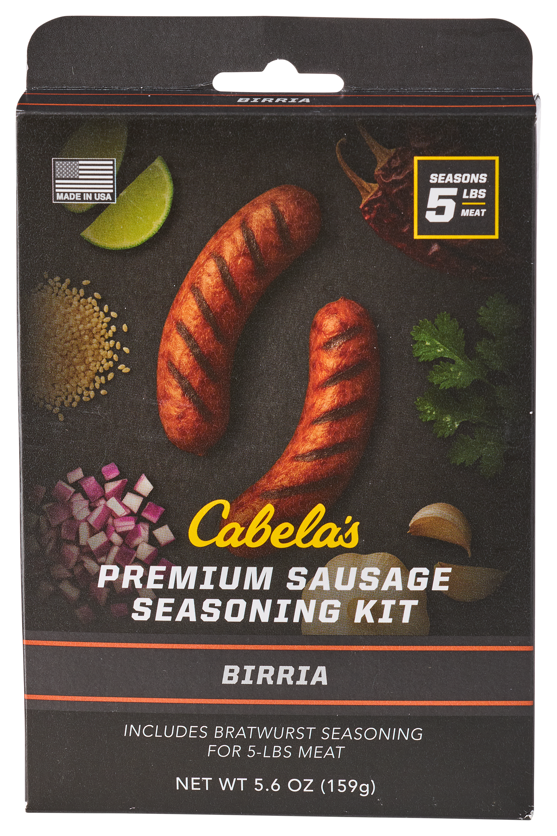 Cabela's Birria Bratwurst Premium Sausage Seasoning Kit