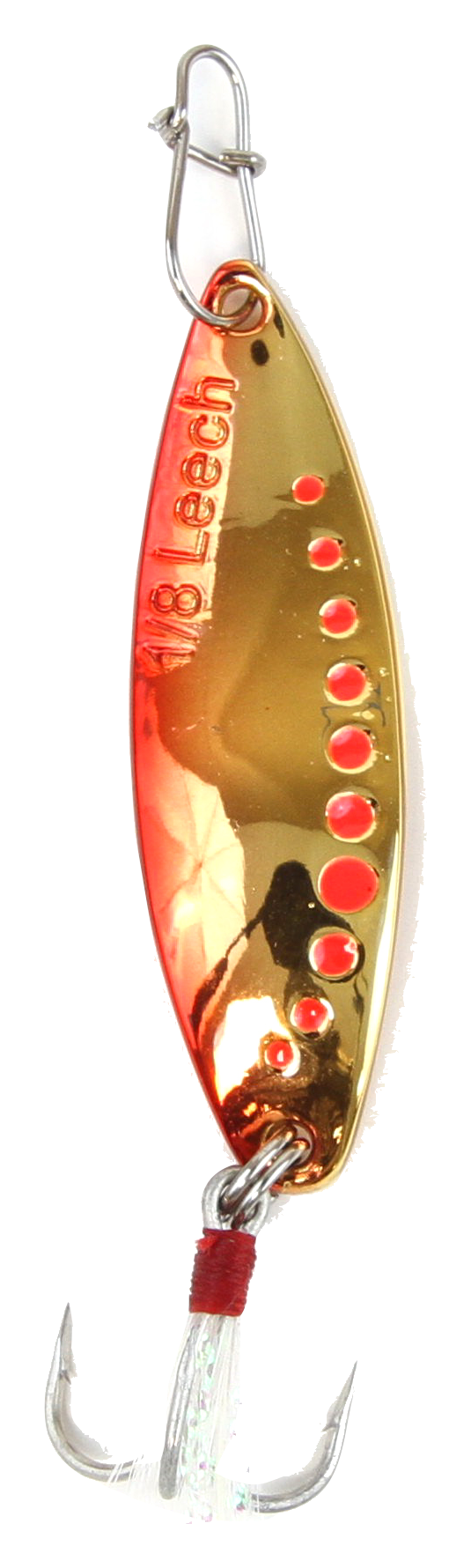 Clam Pro Tackle Leech Flutter Spoon - #12 - Red Gold