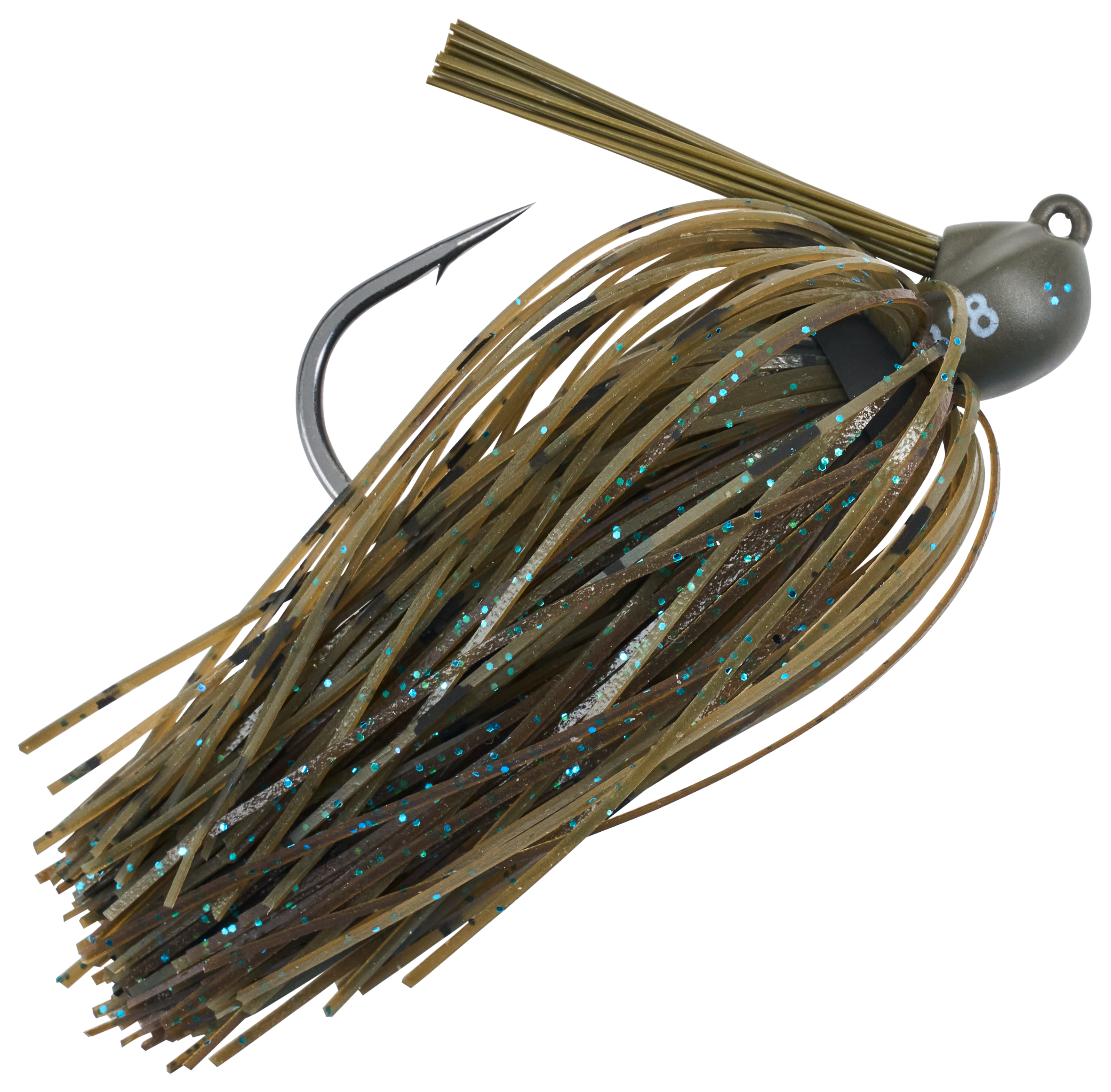 Image of "Beast Coast Tungsten Lil' Magnum Jig - GP Blue - 3"" - 3/8 oz."
