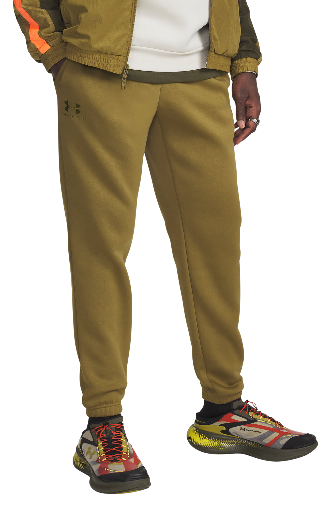 Image of Under Armour Icon Fleece Joggers - Canteen Green - XL