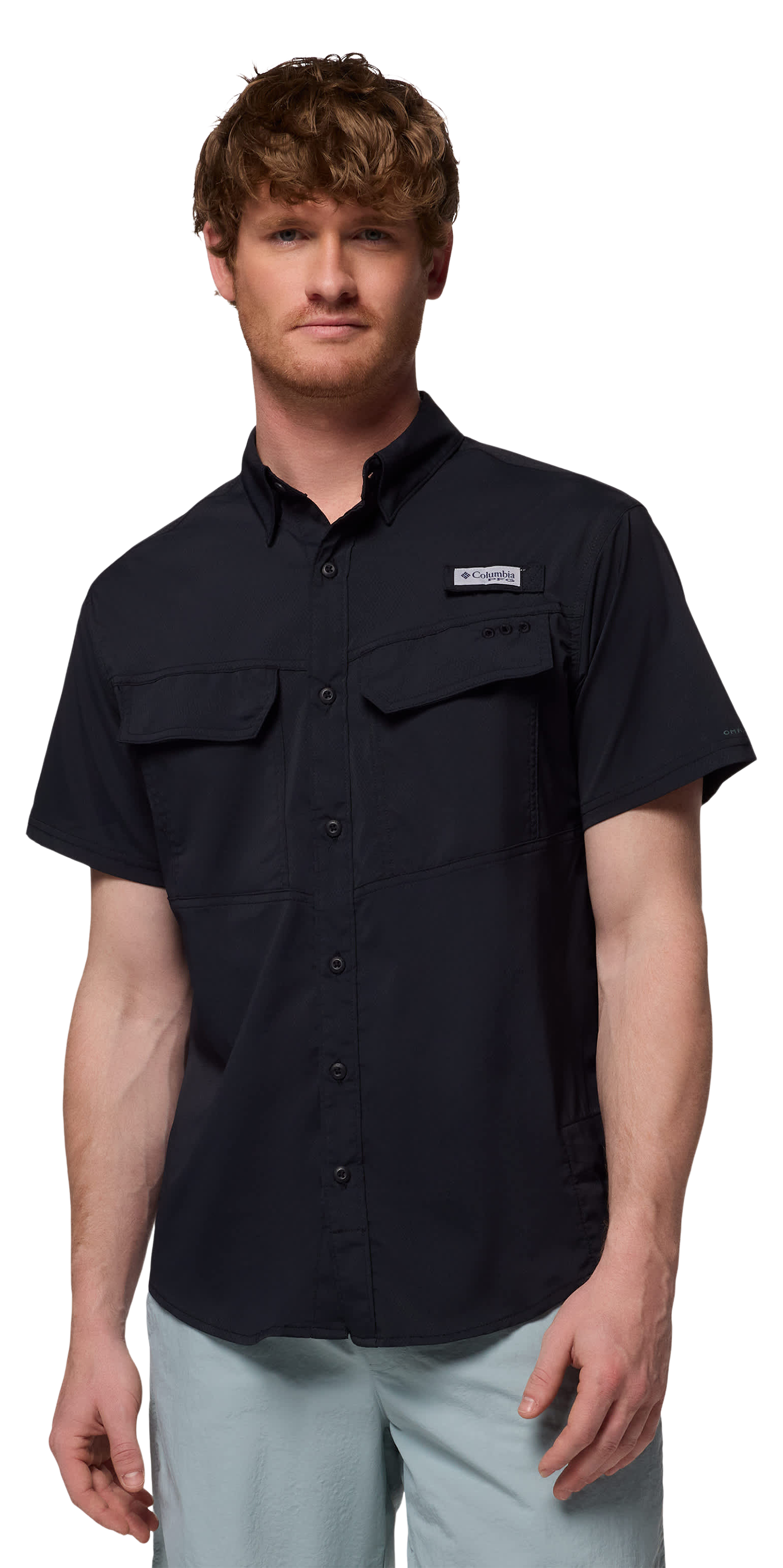 Image of Columbia PFG Skiff Guide II Short-Sleeve Shirt - Black - M