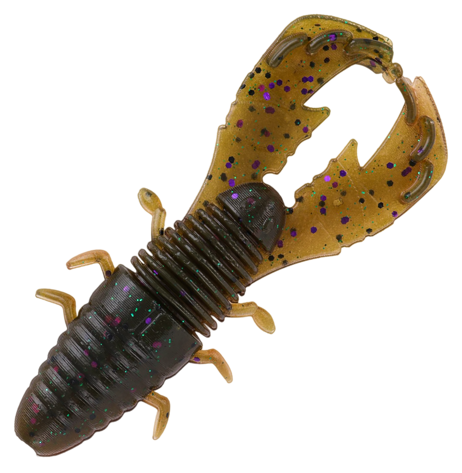 Image of Yamamato Baits Yama Bug - Green Pumpkin Amber Laminate